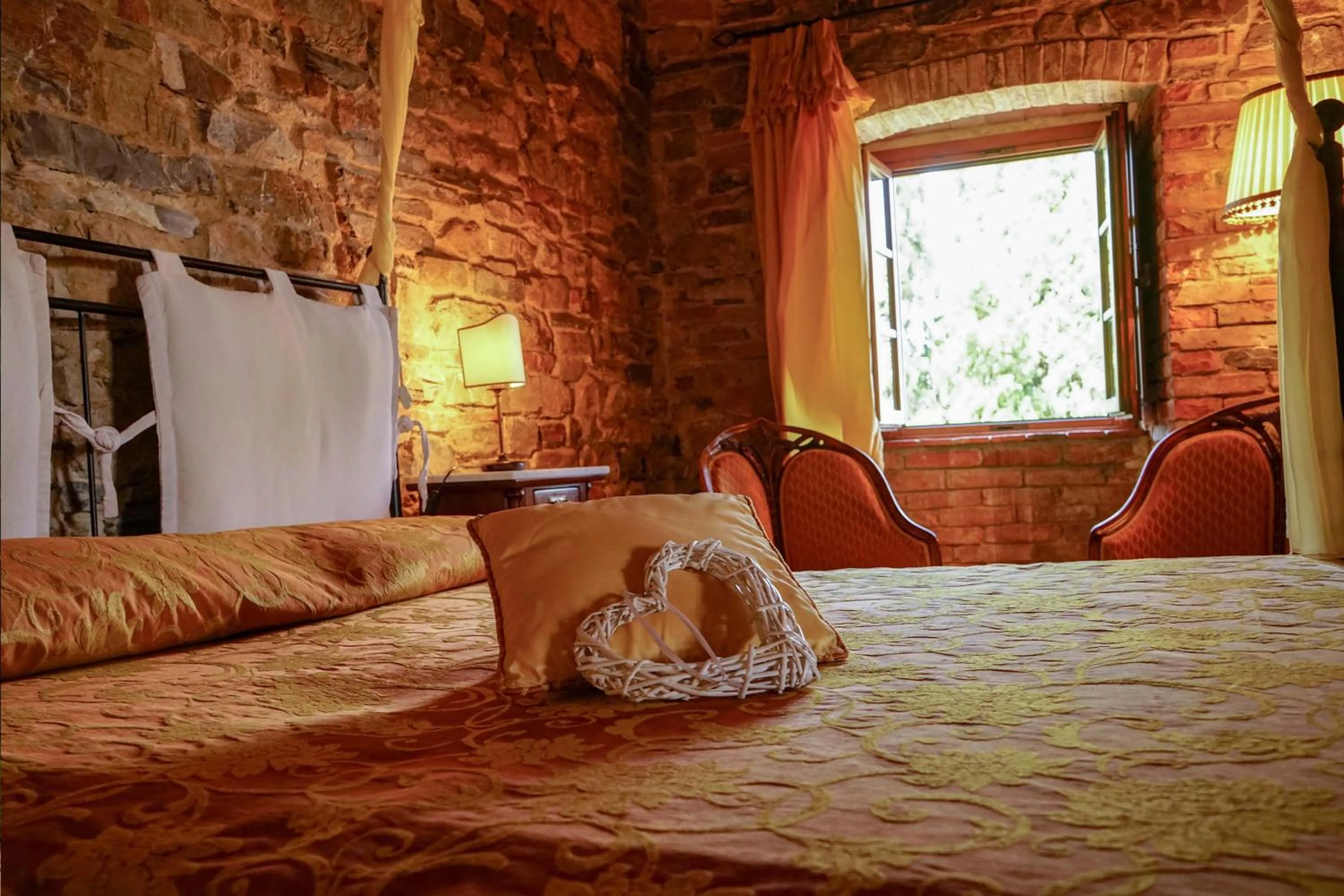 Decorative detail, Bed in Tenuta Sant'Ilario