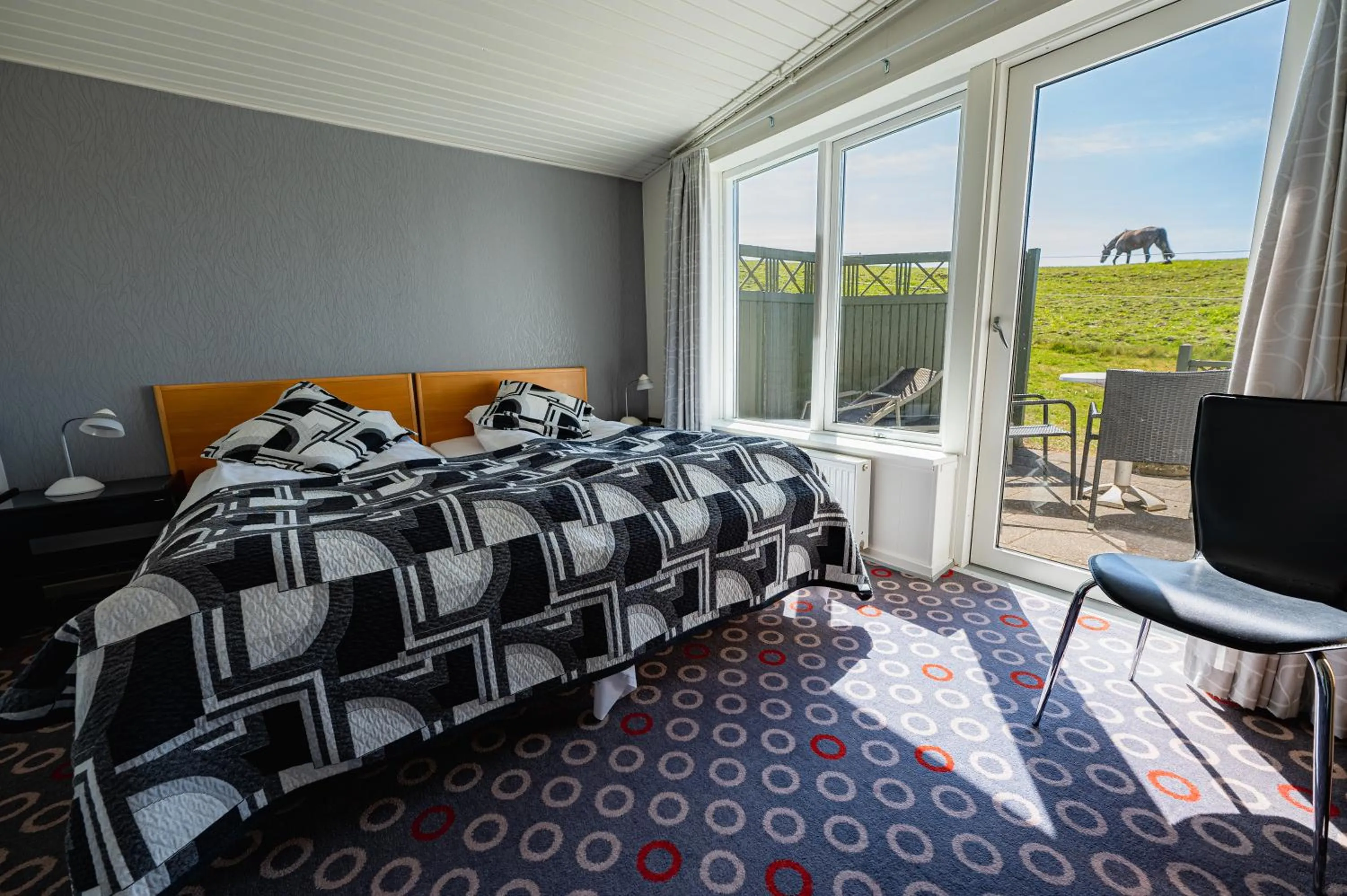 View (from property/room), Bed in Gjerrild Kro