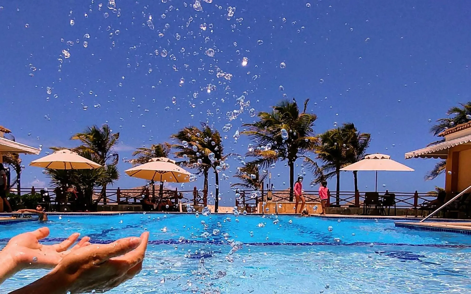 Swimming pool in Atlantic Palace Family inn