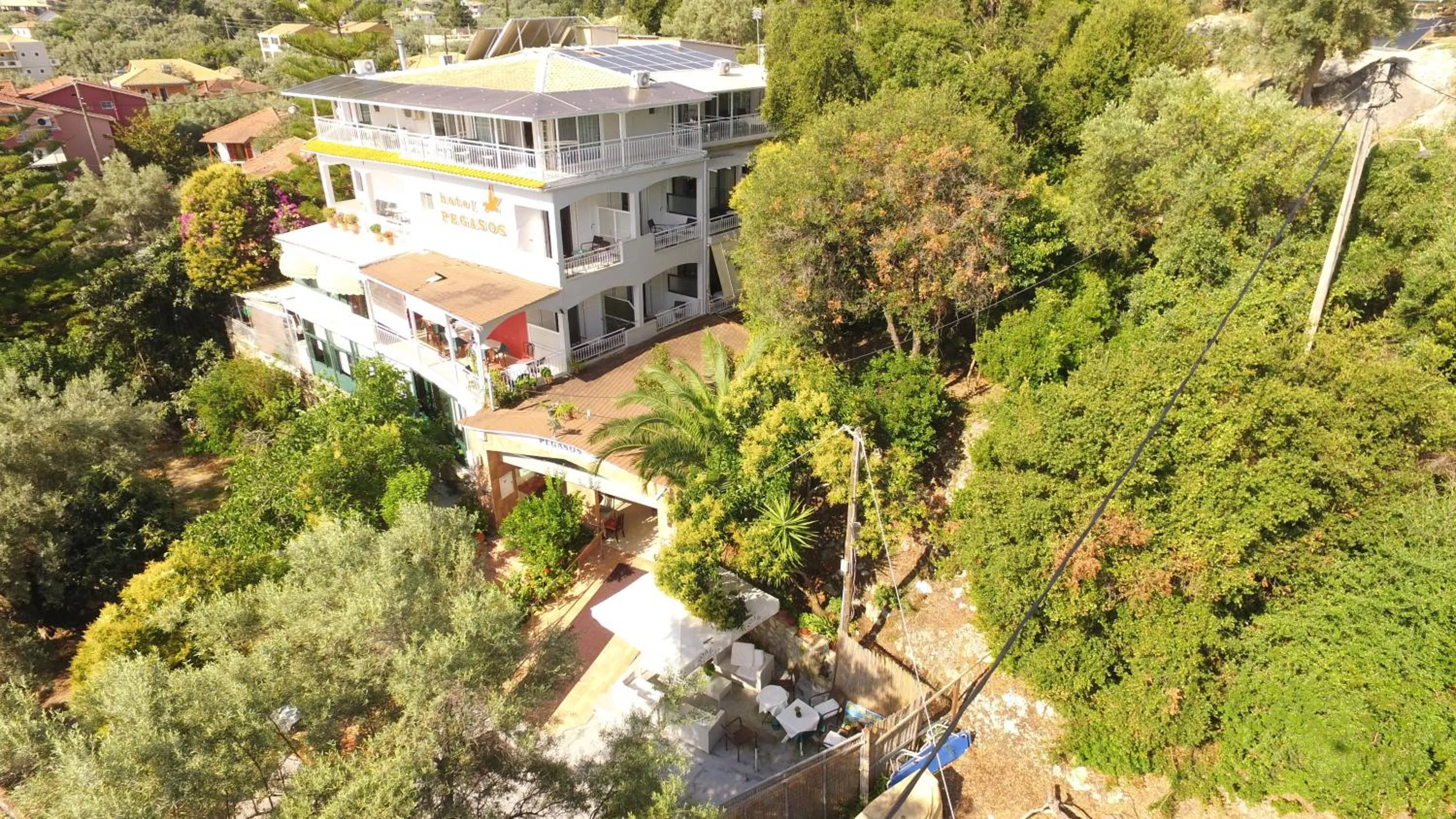 Property building in Hotel Pegasos