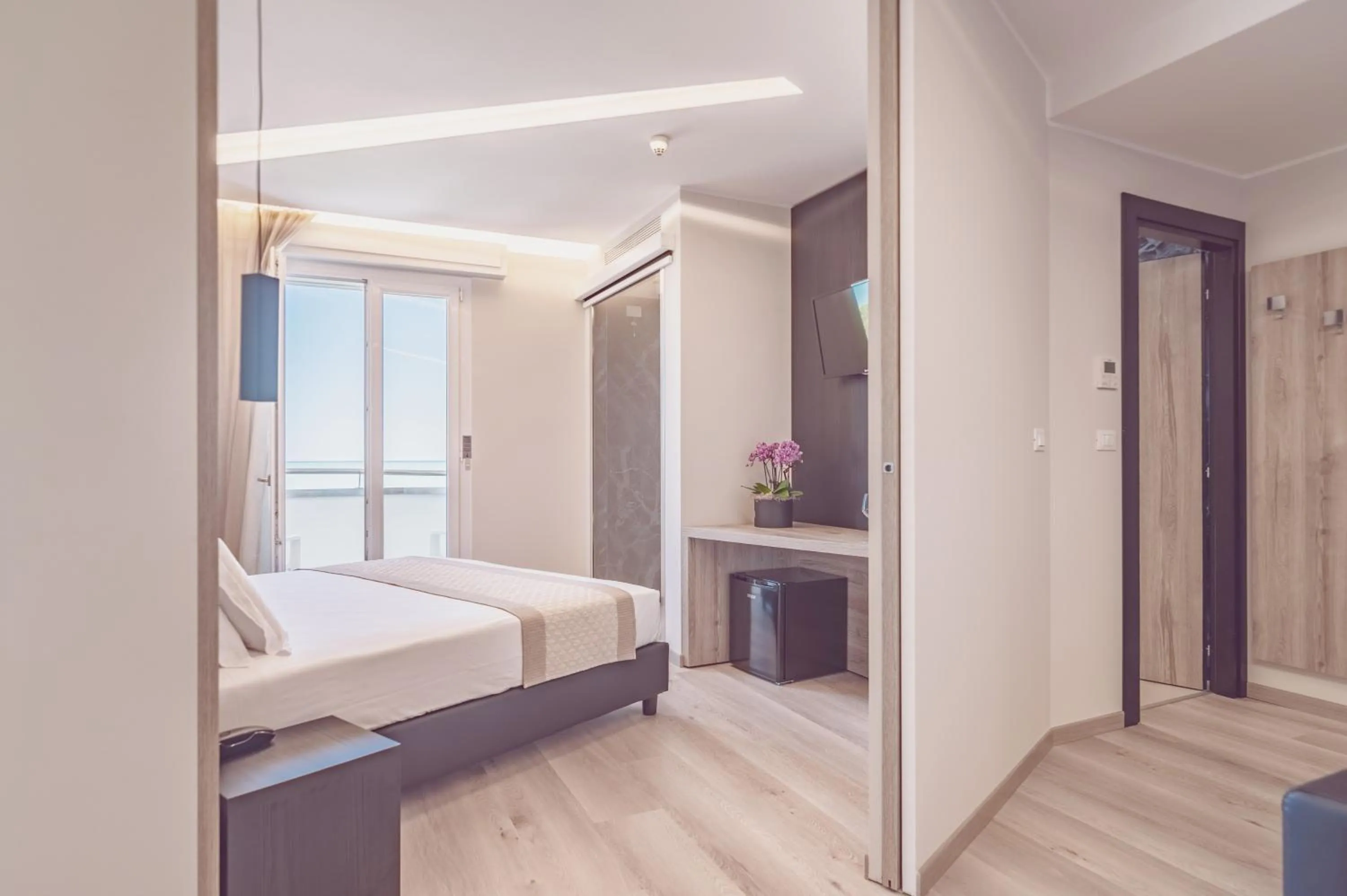 Bedroom, Bed in Hotel Cesare Augustus