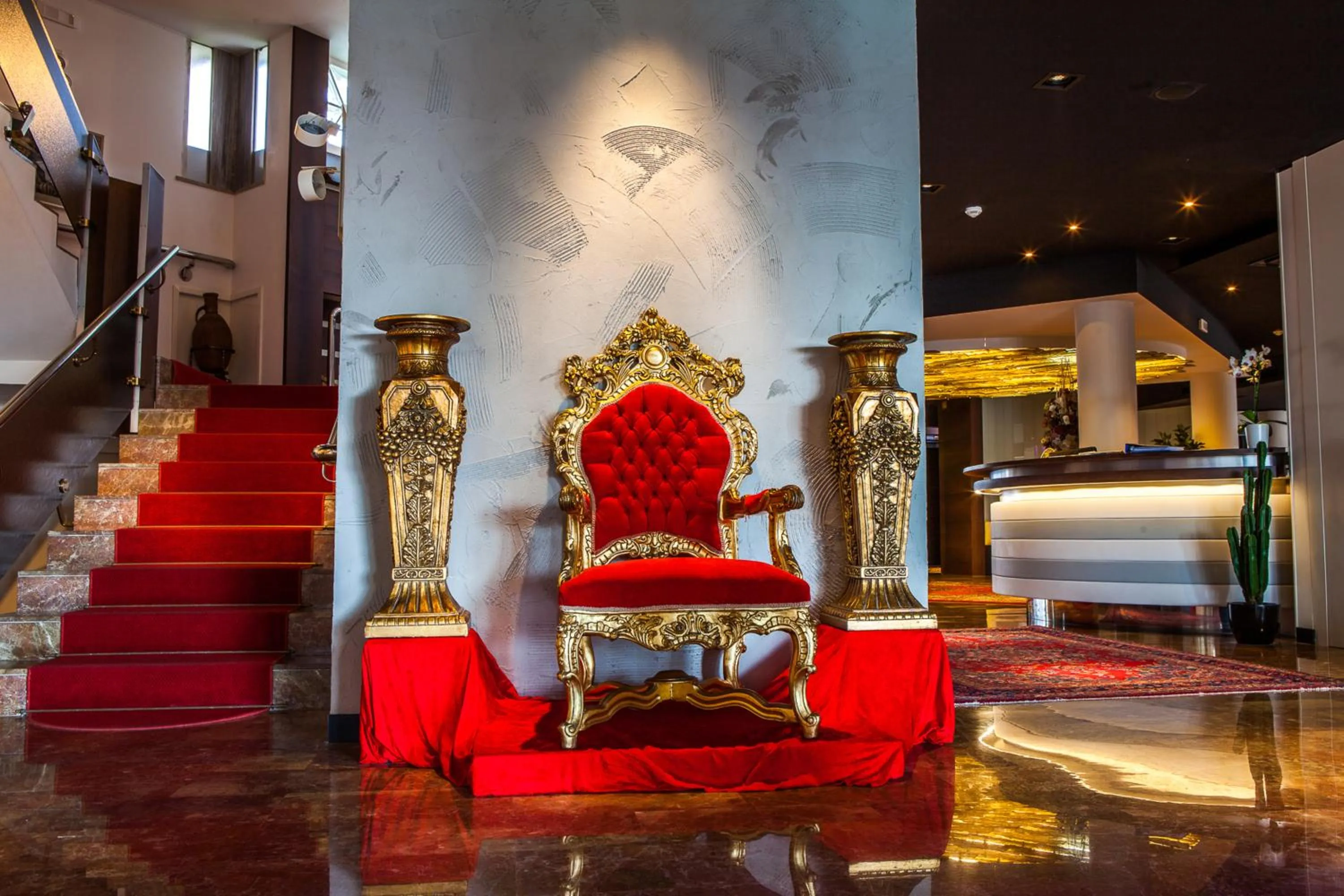 Lobby or reception in Hotel Cesare Augustus