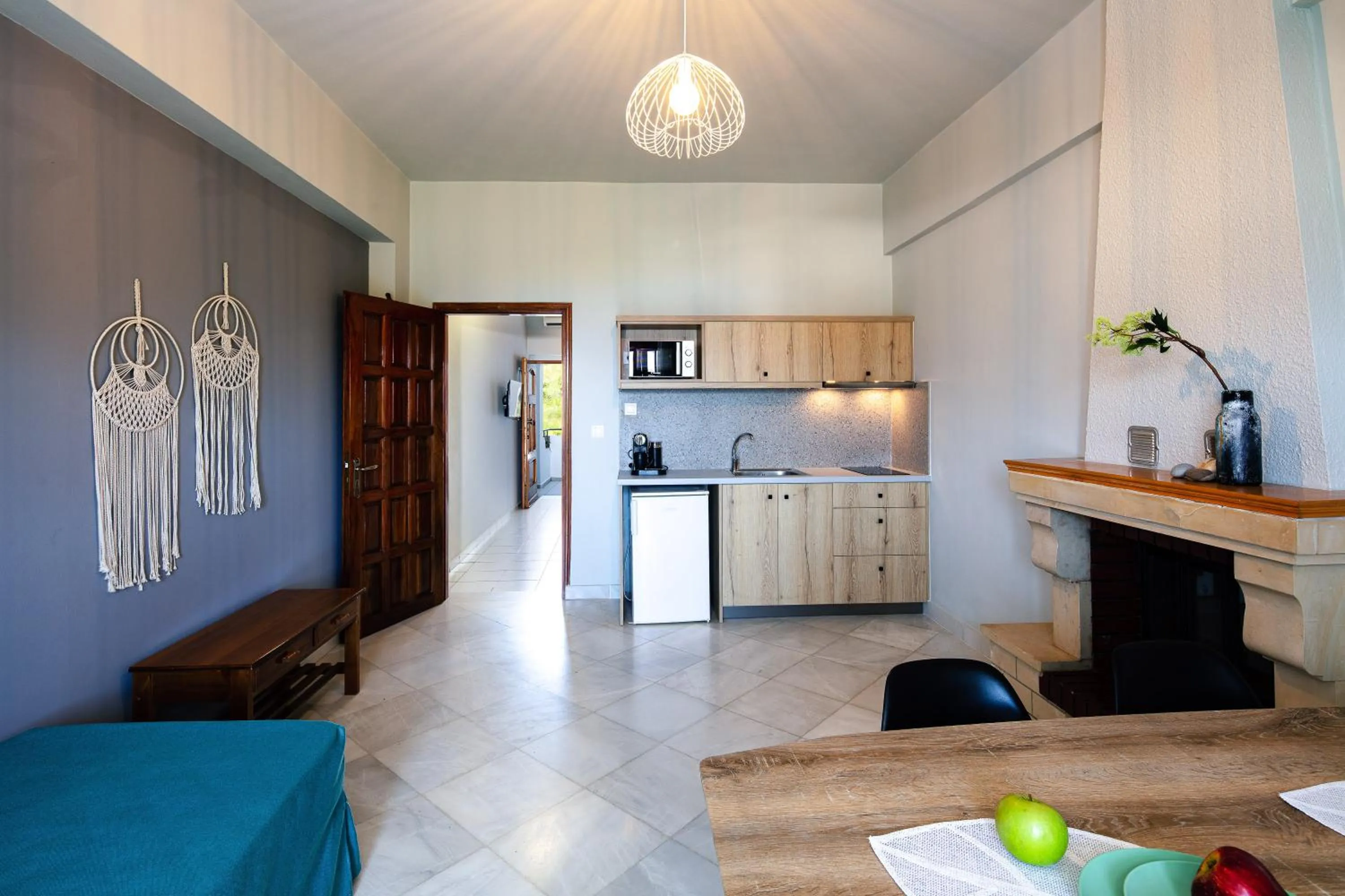 Seating area in Anthos Apartments