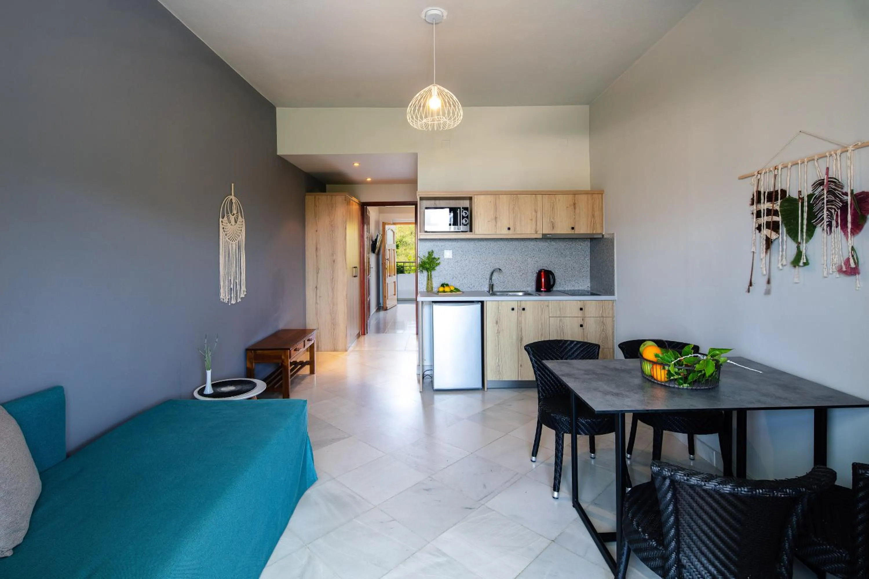 Seating area in Anthos Apartments