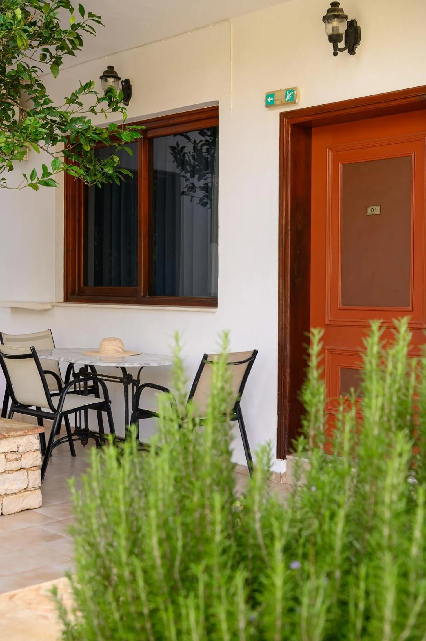 Patio in Anthos Apartments