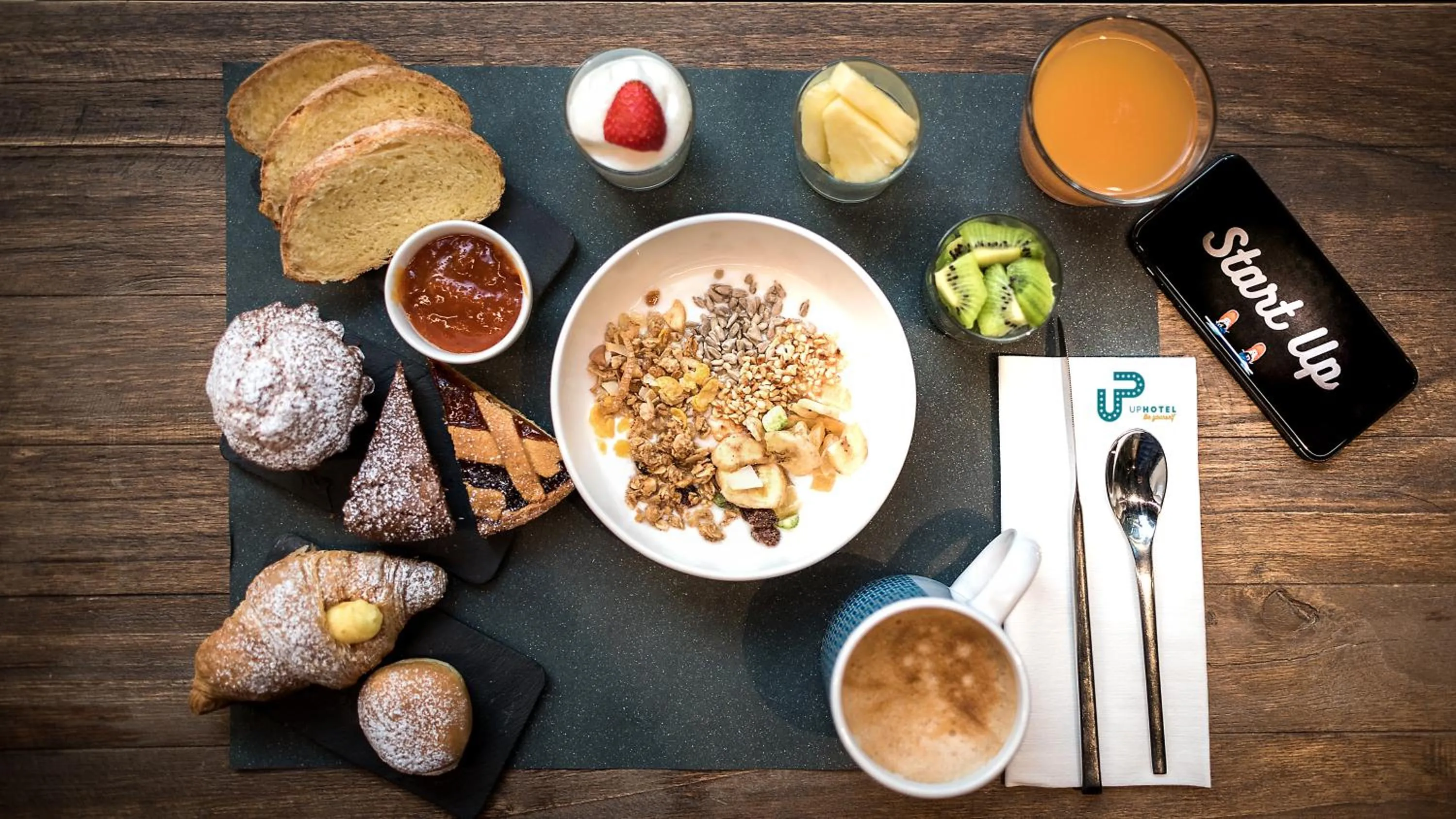 Buffet breakfast in Up Hotel