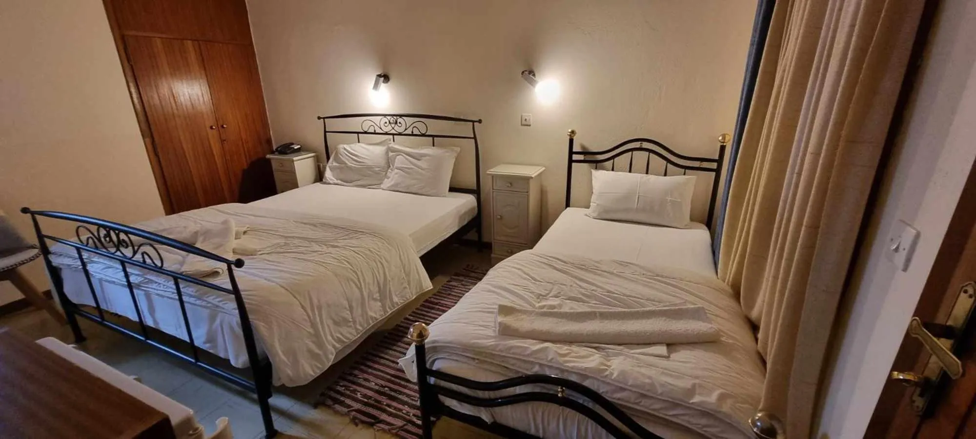 Bed in Avaton Hotel