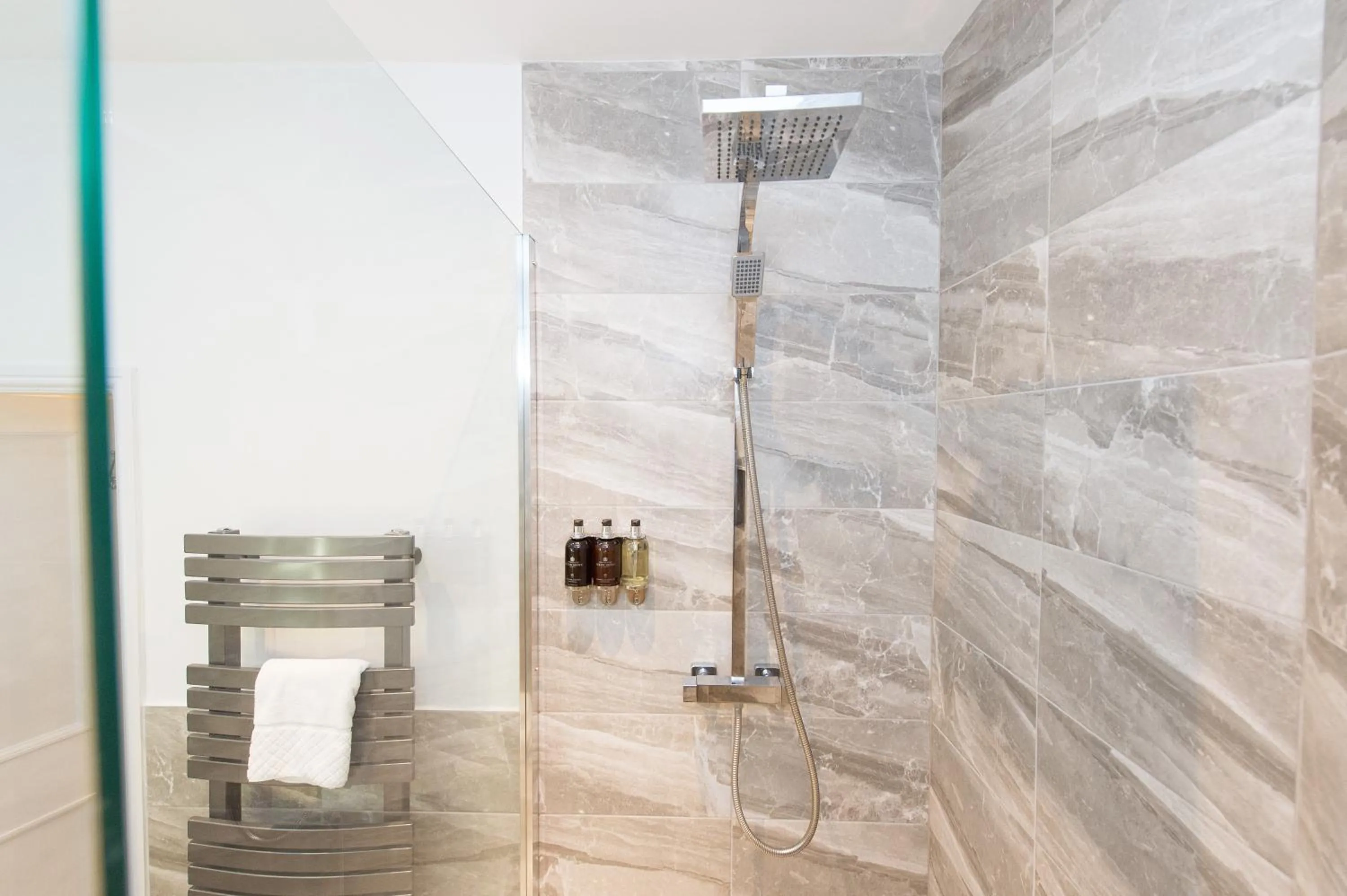Shower in The Tower by Harrogate Serviced Apartments