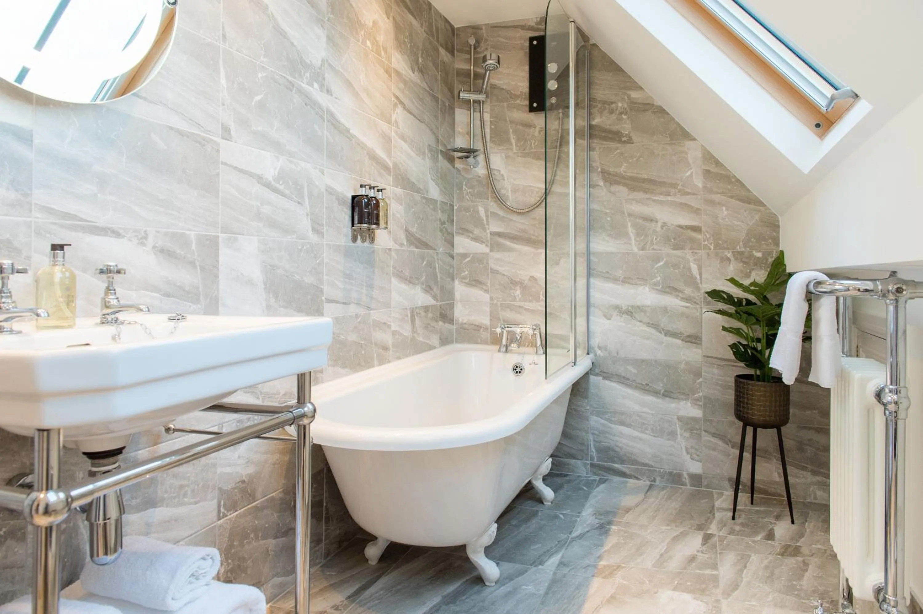 Shower in The Tower by Harrogate Serviced Apartments