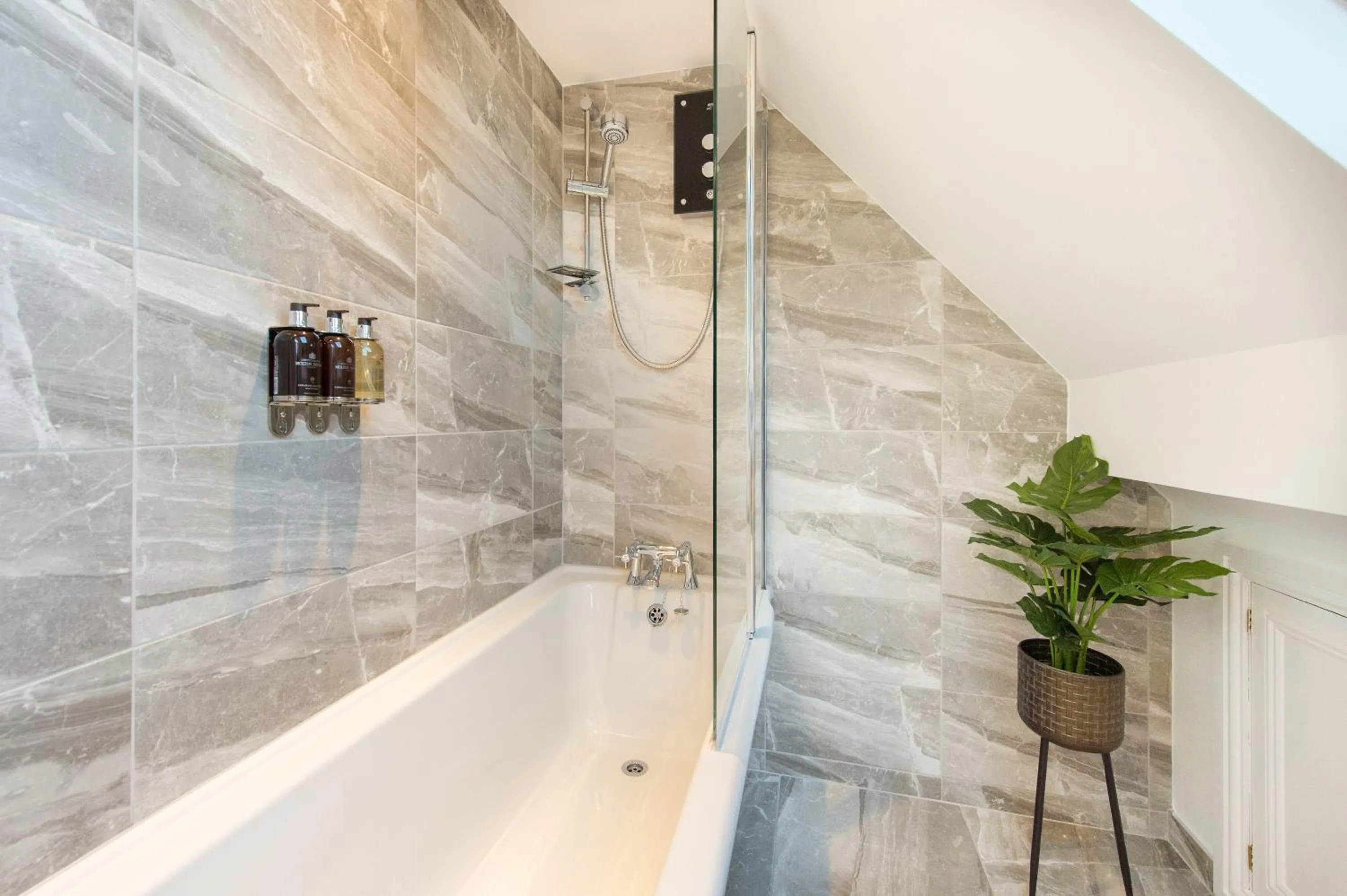 Shower in The Tower by Harrogate Serviced Apartments