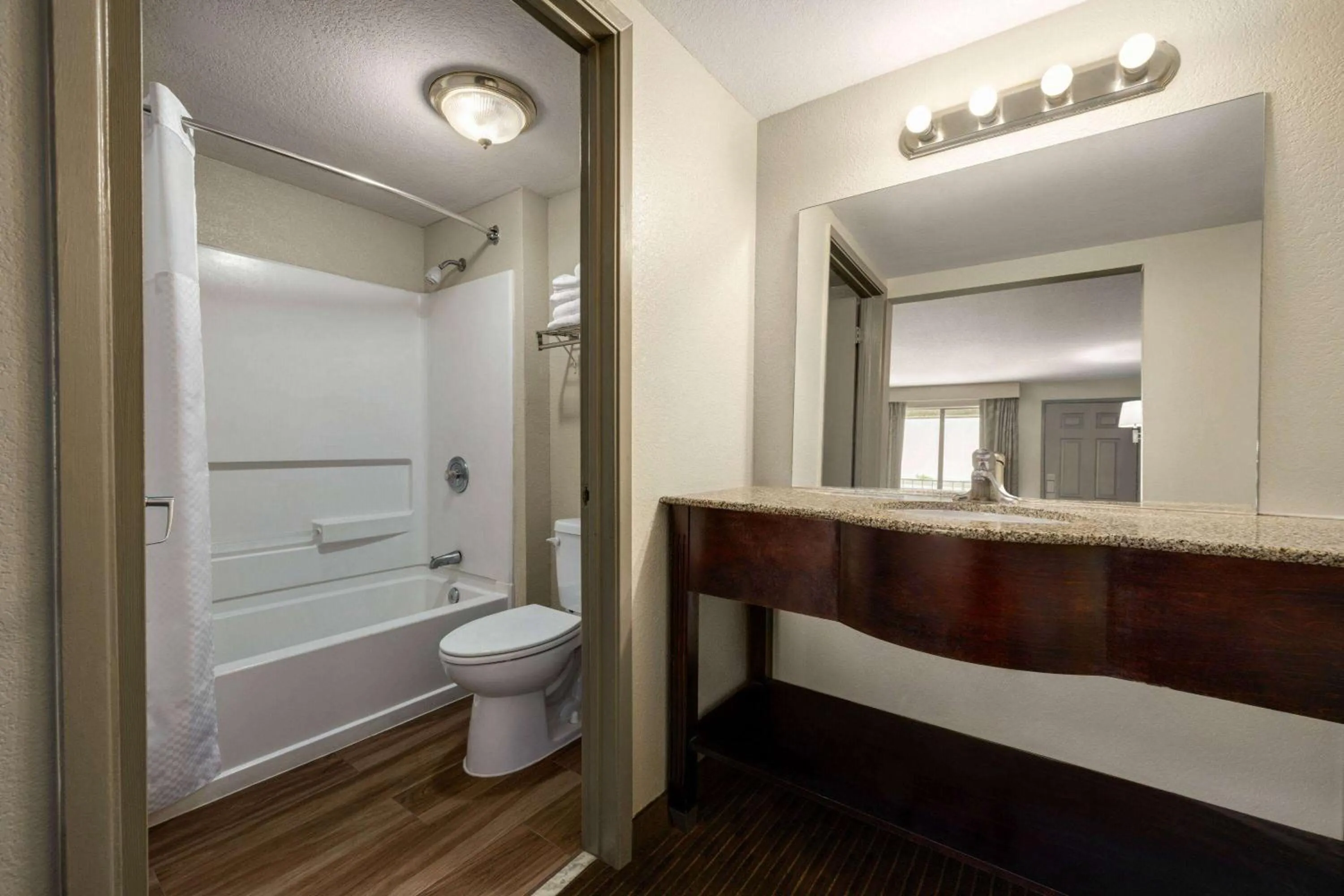 Bathroom in Days Inn by Wyndham Fresno South