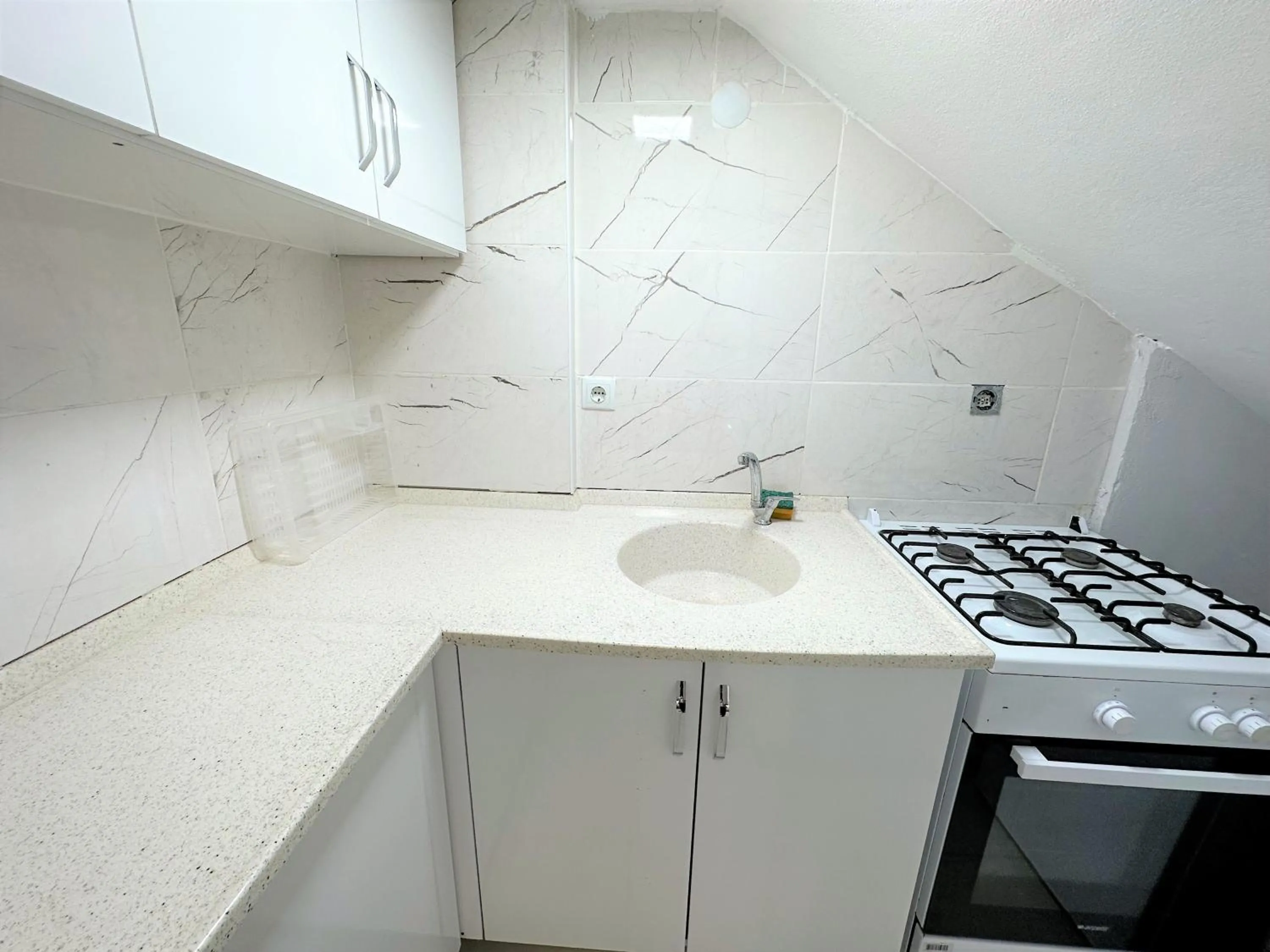 Kitchen or kitchenette in Cerrahpasa Apart Hotel