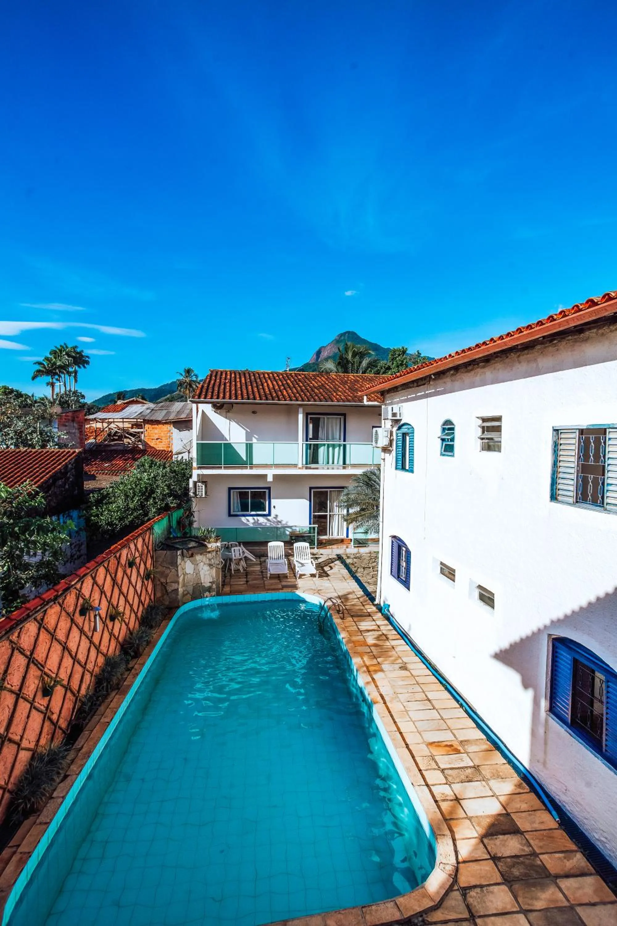 Pool view in Pousada Rafimar