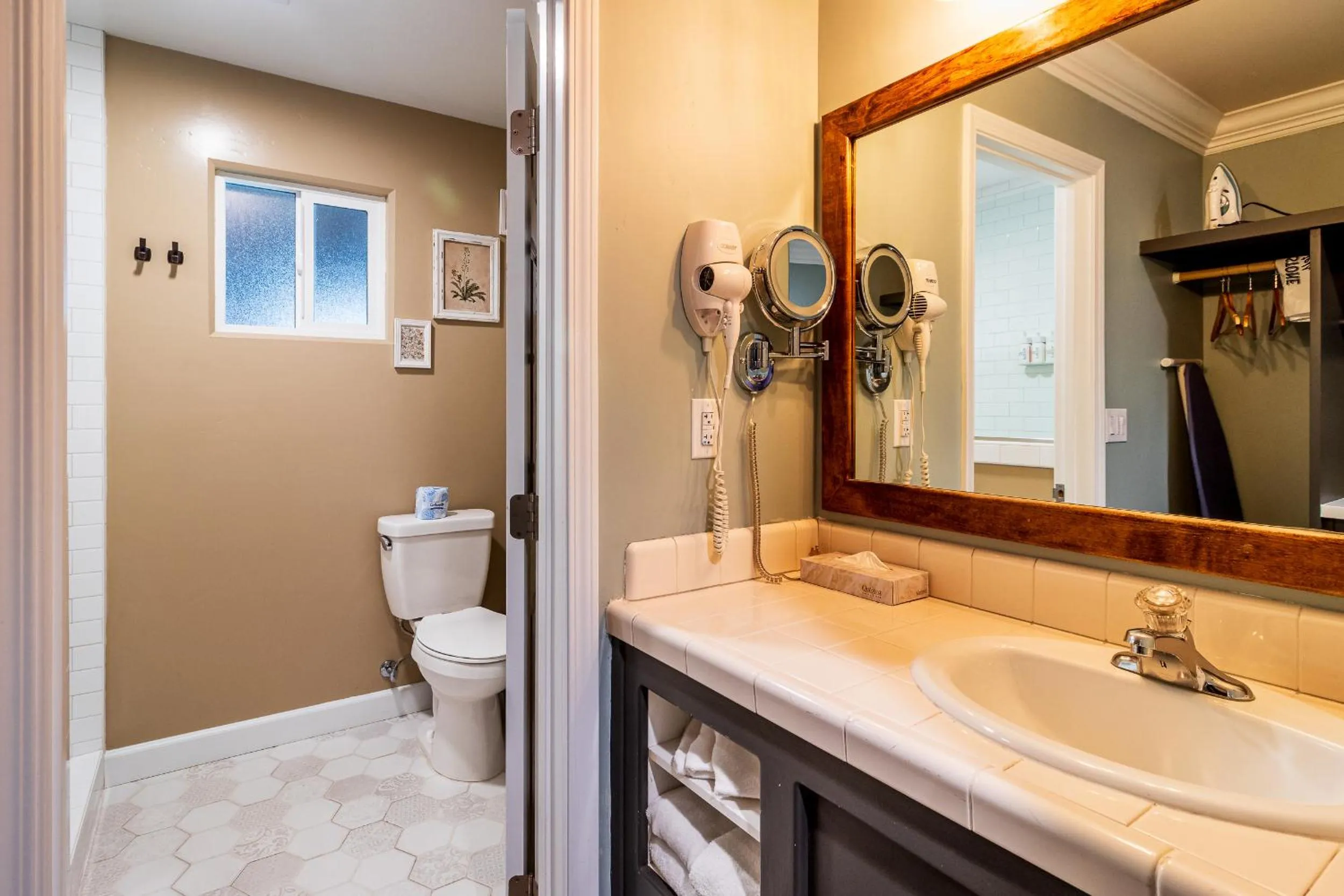 Bathroom in Cambria Pines Lodge