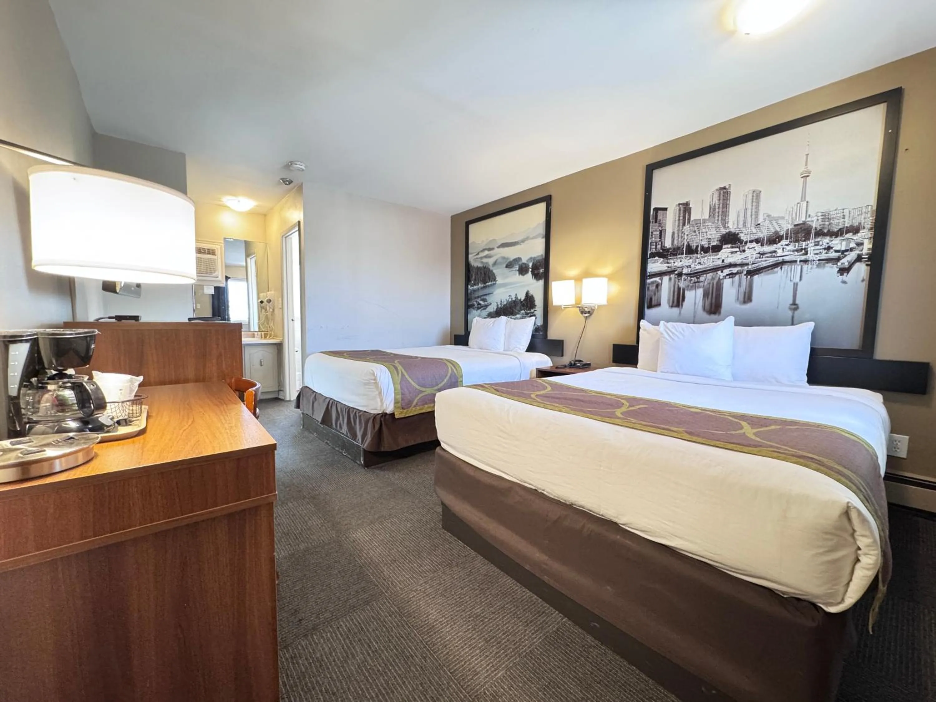 Bed in Super 8 by Wyndham Guelph