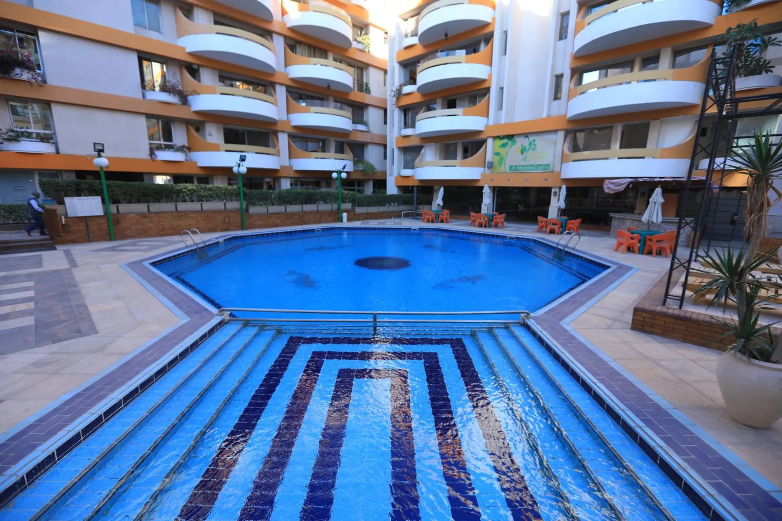Pool view in Monte Cairo Serviced Apartments Pool view in Monte Cairo Serviced Apartments