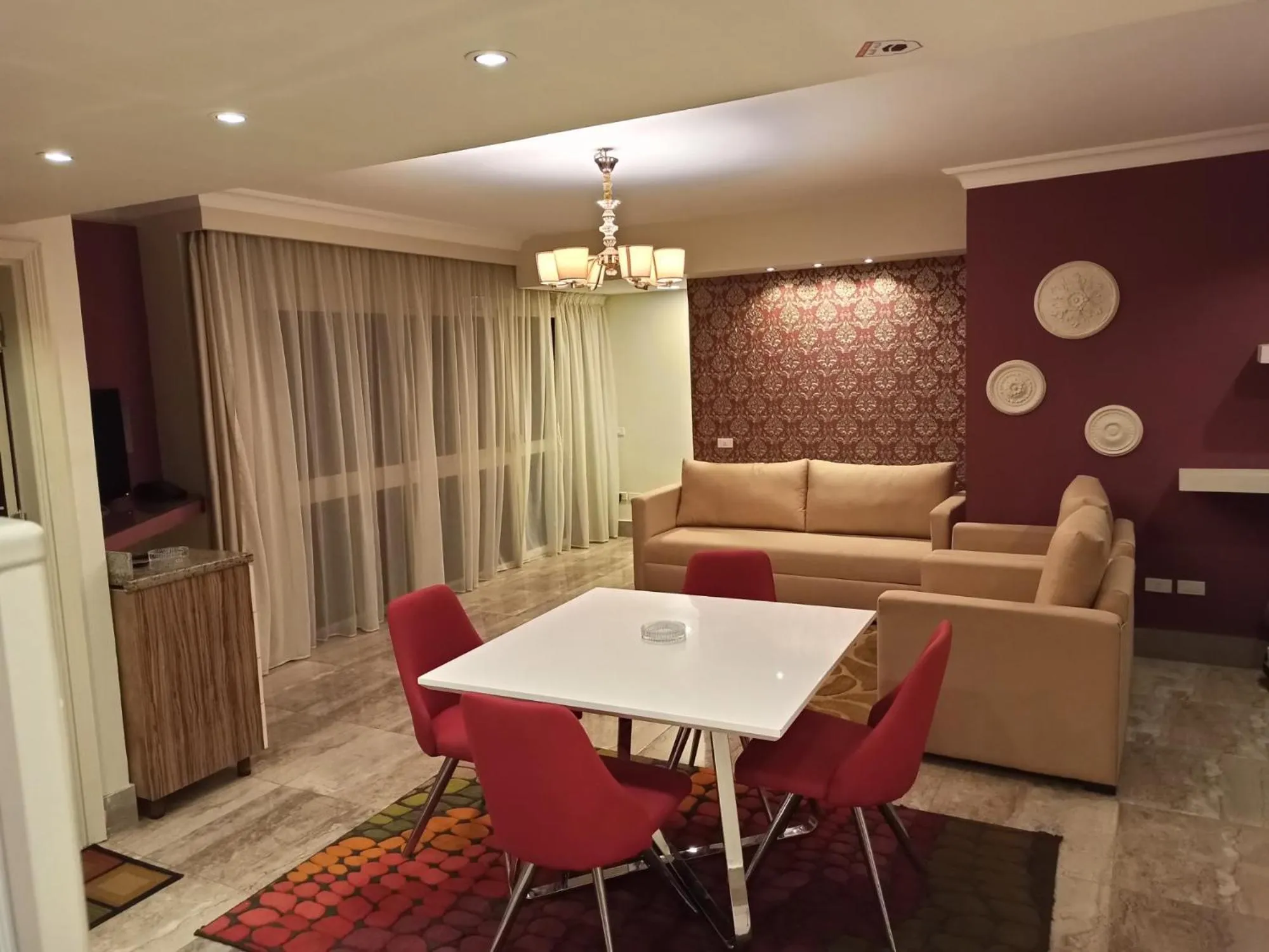 Living room in Monte Cairo Serviced Apartments