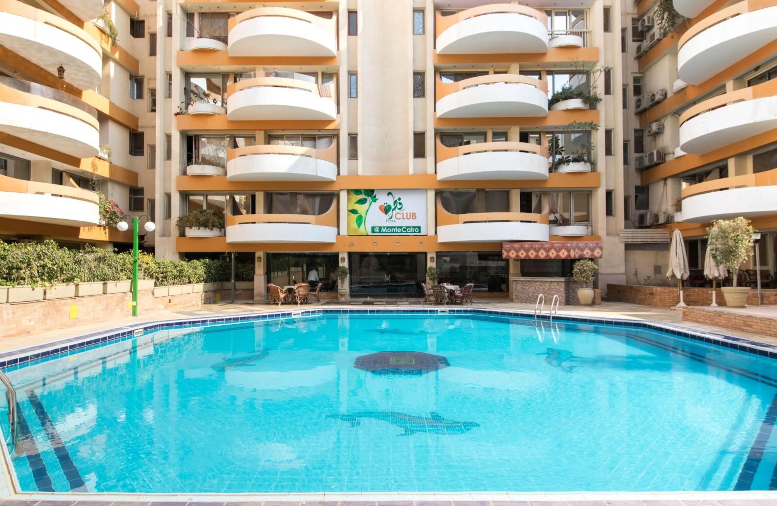 Pool view in Monte Cairo Serviced Apartments