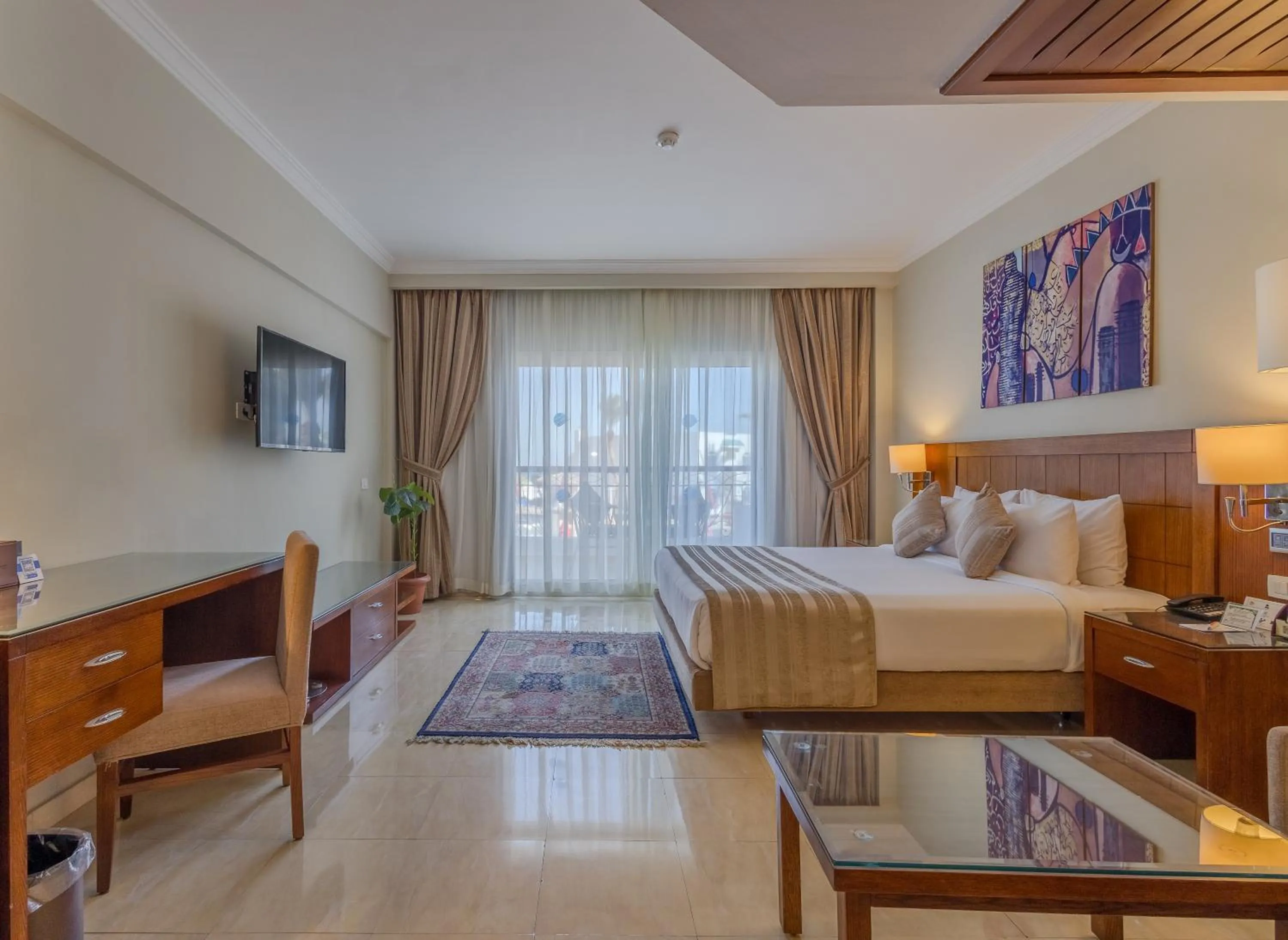 Hot Tub, Bed in Sultan Gardens Resort Sharm El Sheikh - Ultra All Inclusive