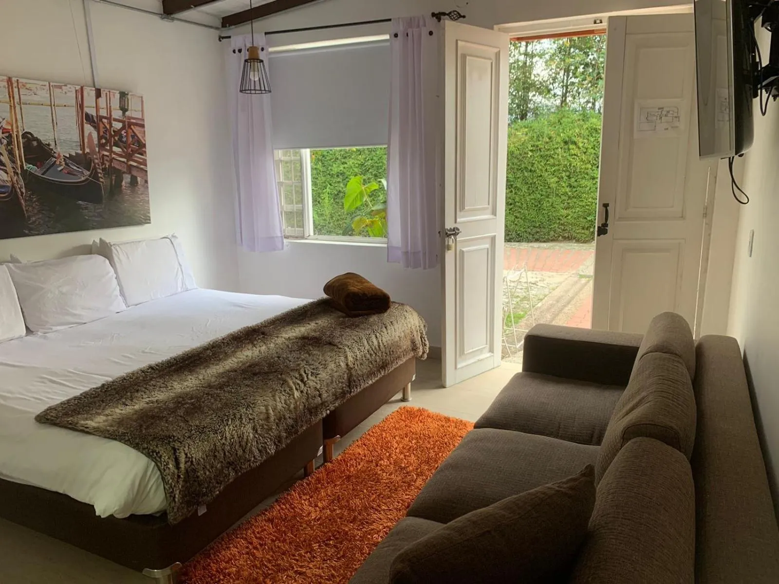 Bed in Hotel Casa Madero