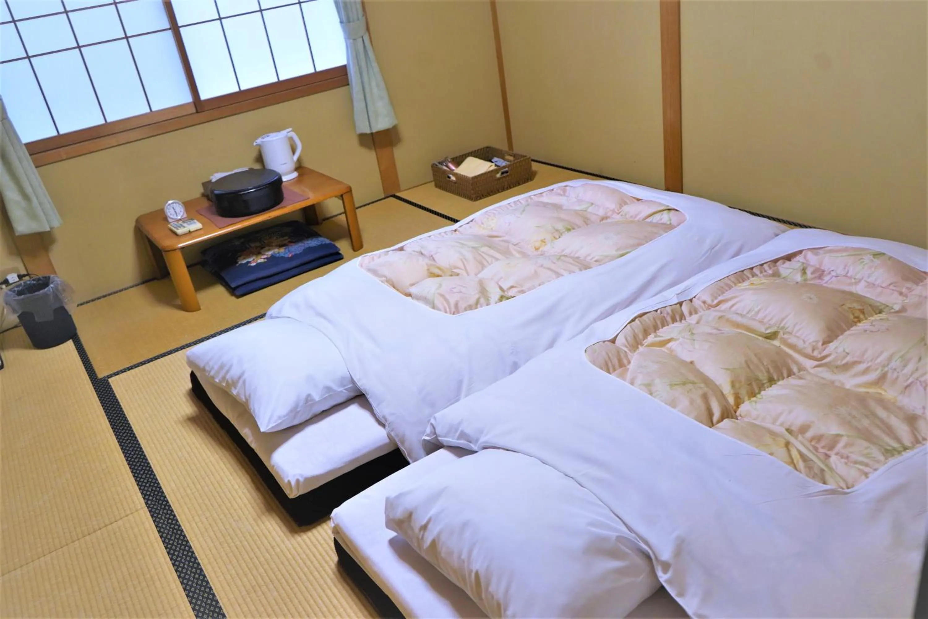 Bed in Ryokan Shimizu