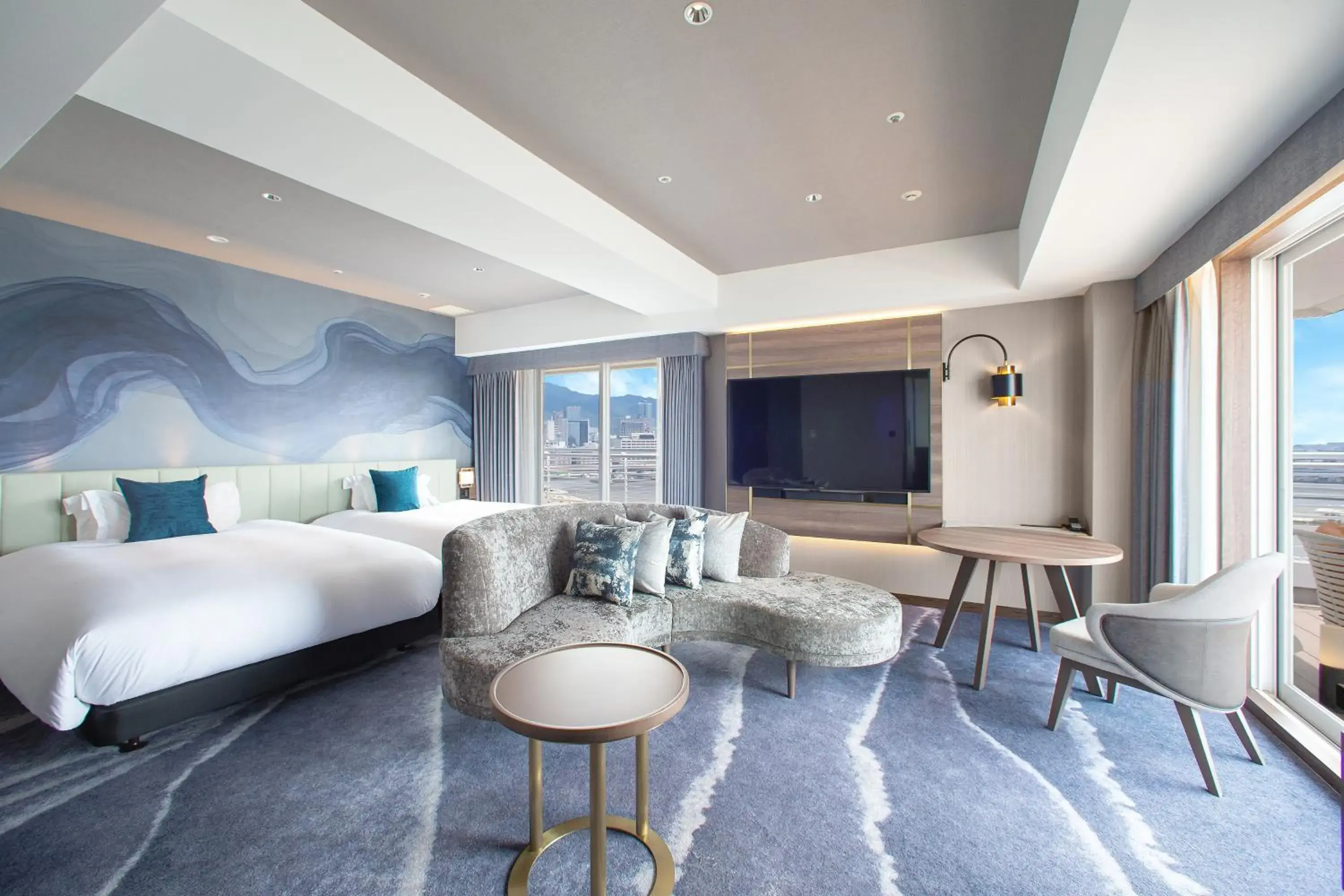 Junior Corner Suite South View - single occupancy in Kobe Meriken Park Oriental Hotel Junior Corner Suite South View - single occupancy in Kobe Meriken Park Oriental Hotel