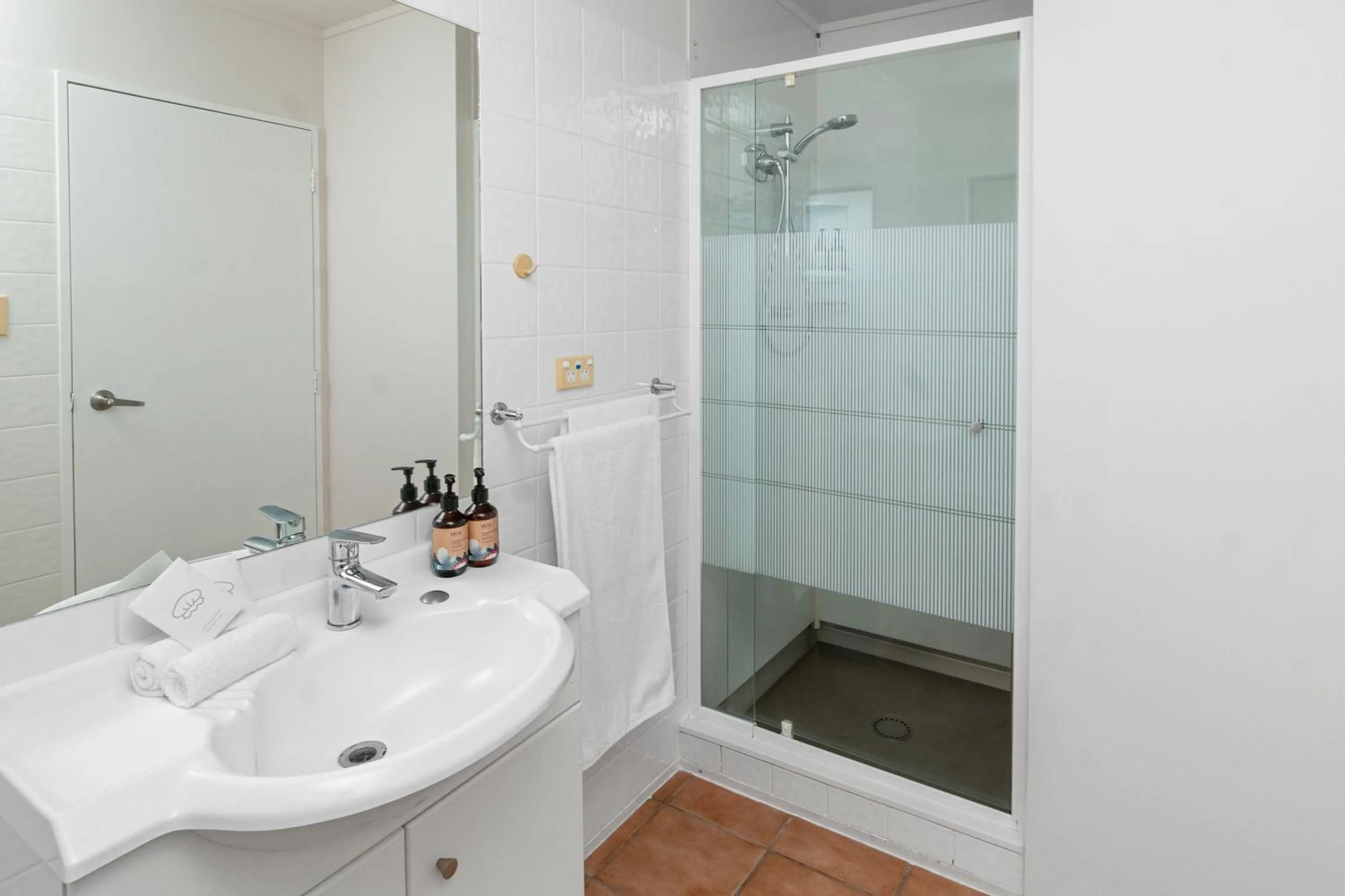 Bathroom in ASURE Admirals View Motel