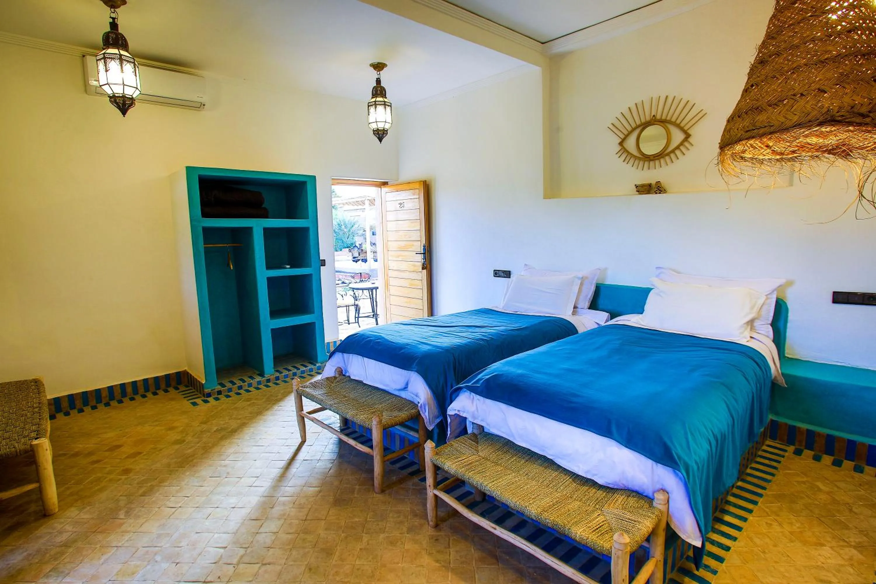 Bed in RiadSuerteloca Merzouga