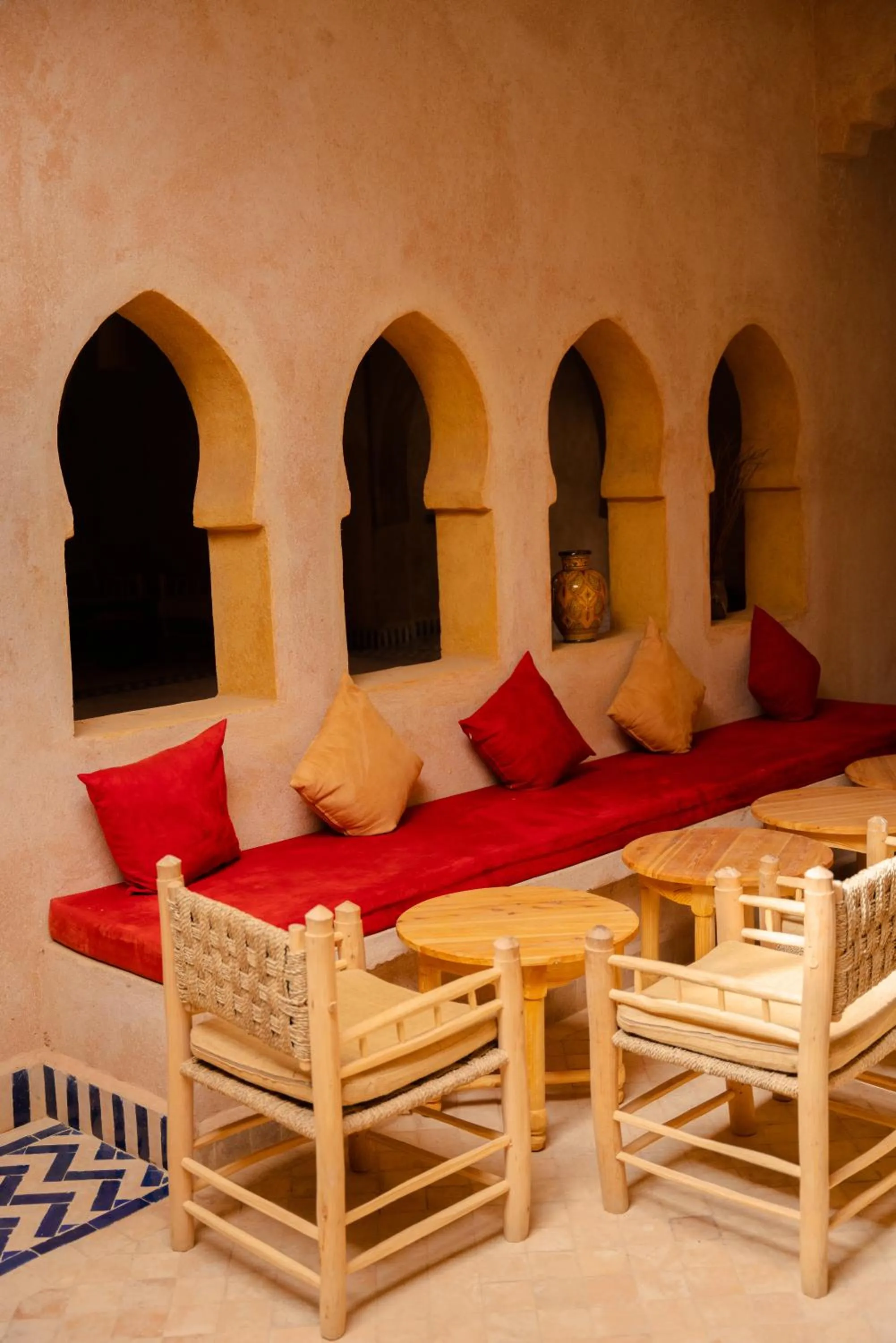 Living room in RiadSuerteloca Merzouga