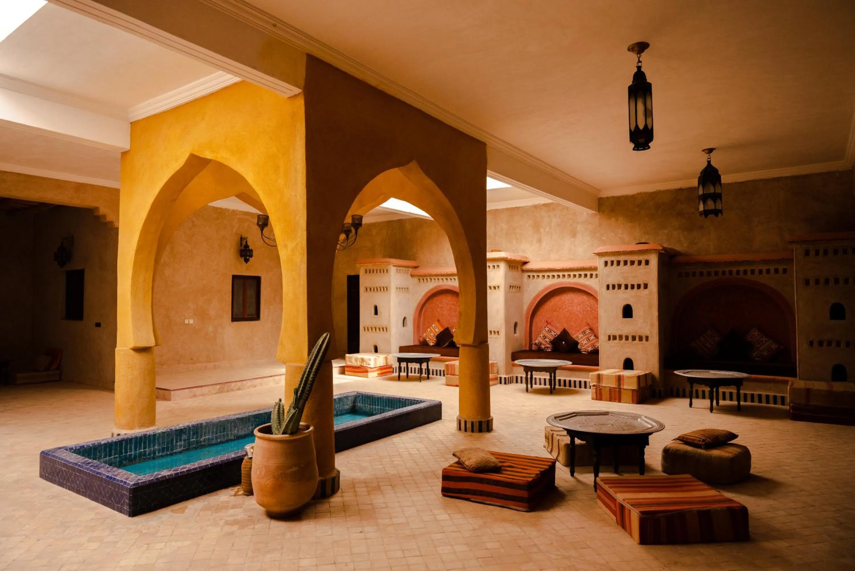 Living room in RiadSuerteloca Merzouga