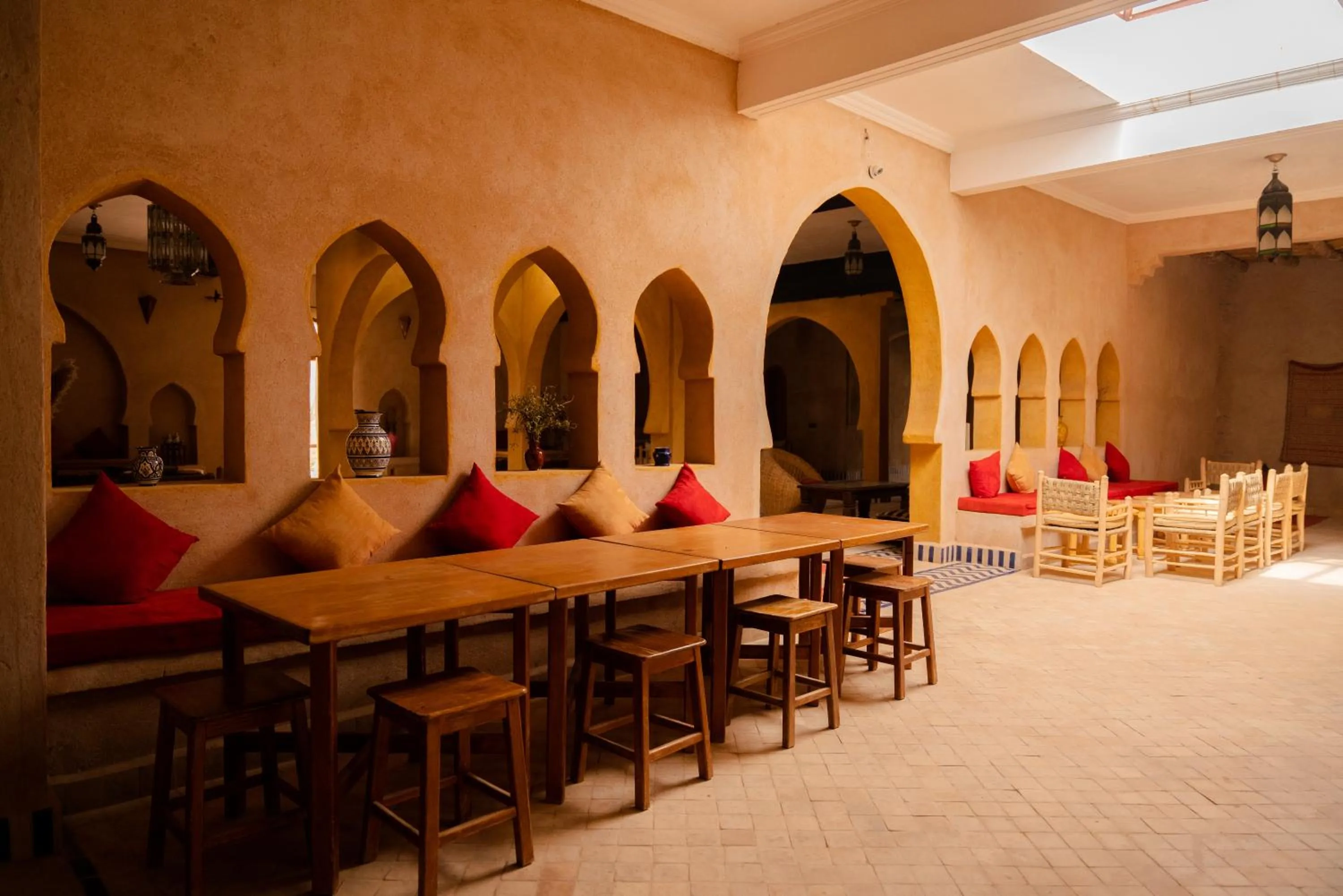 Living room in RiadSuerteloca Merzouga