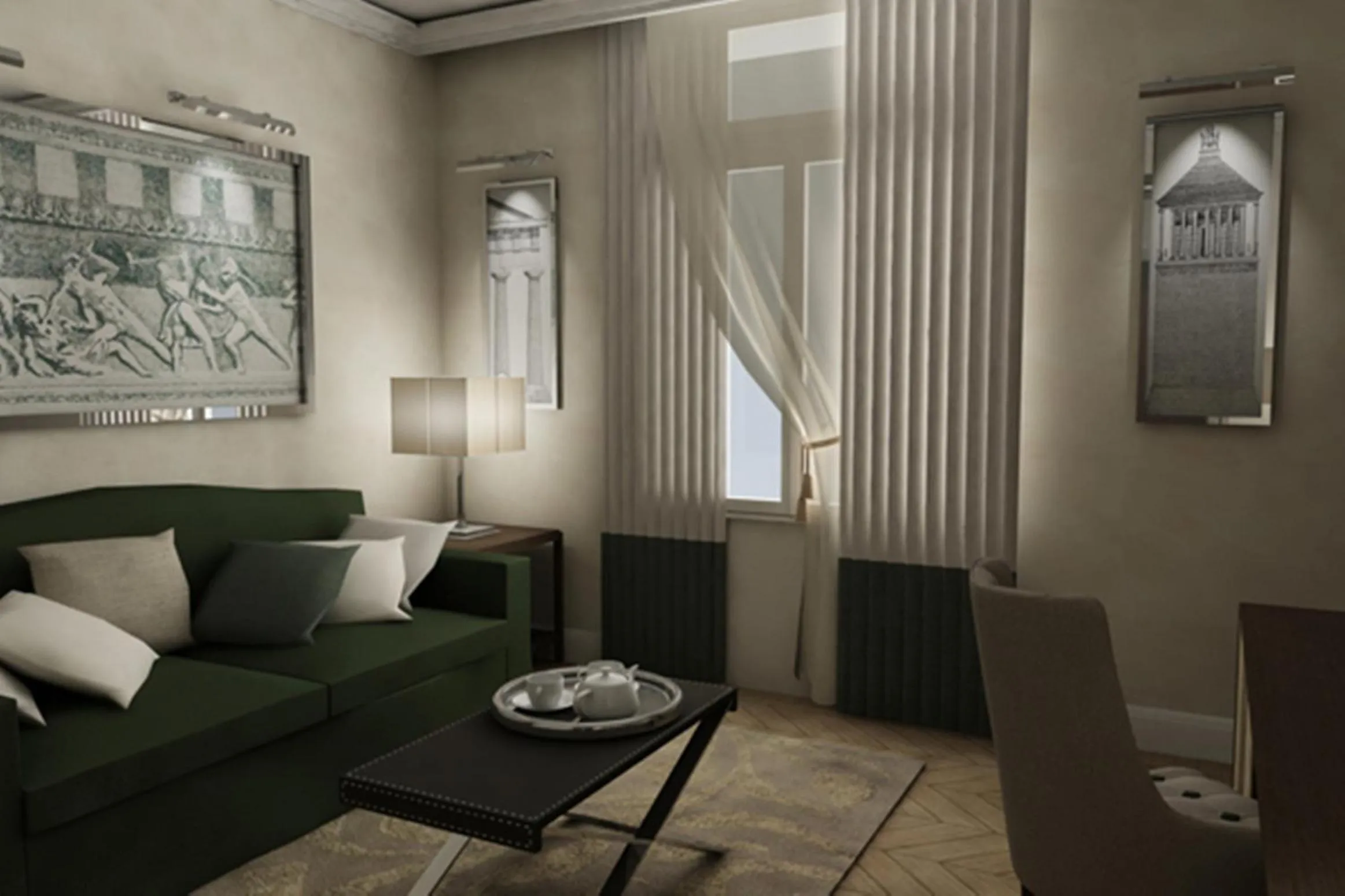 Living room in Menelaion Hotel