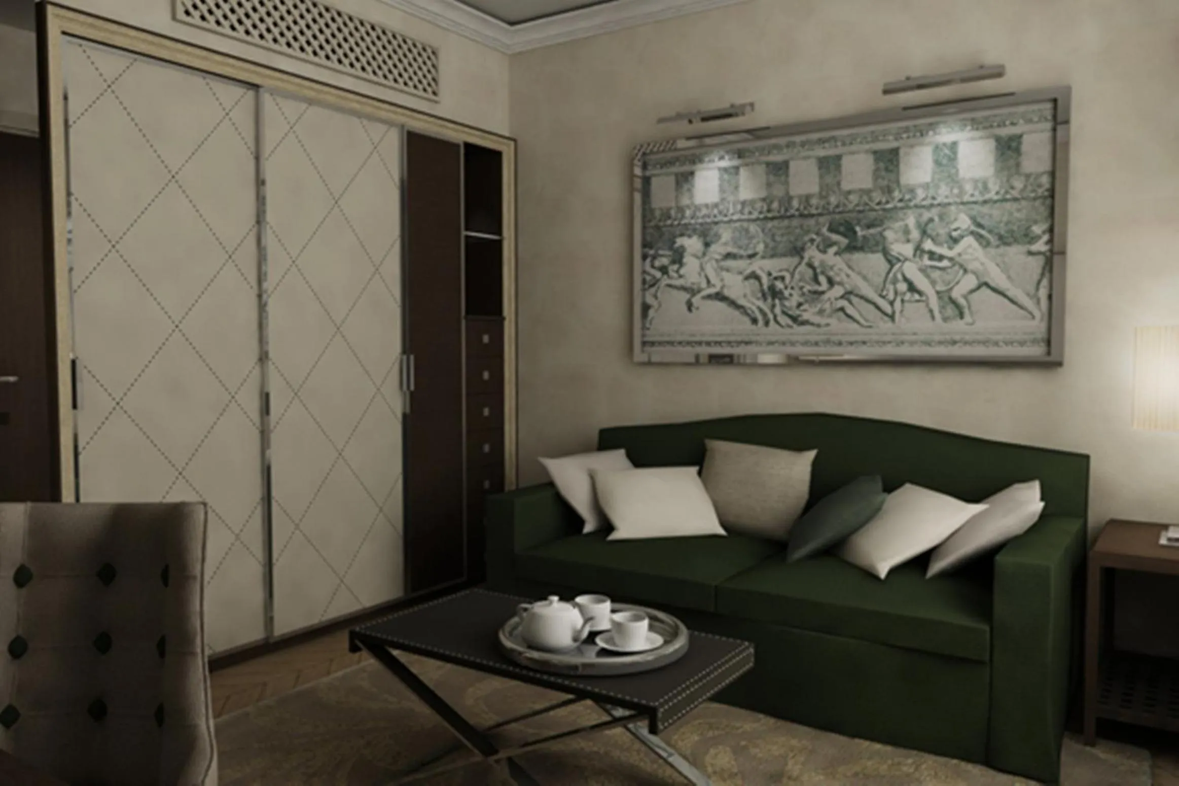 Living room in Menelaion Hotel