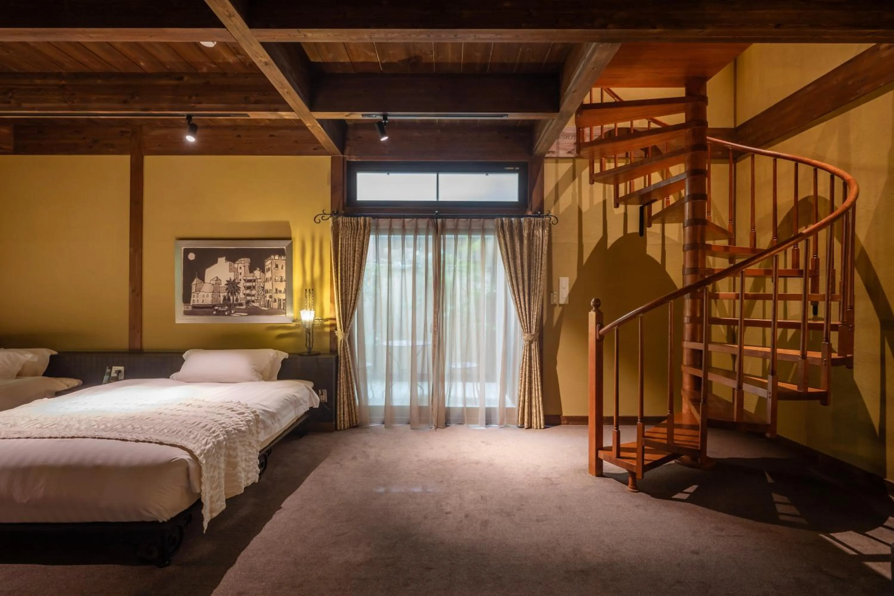 Photo of the whole room, Bed in Arimasansoh Goshobessho