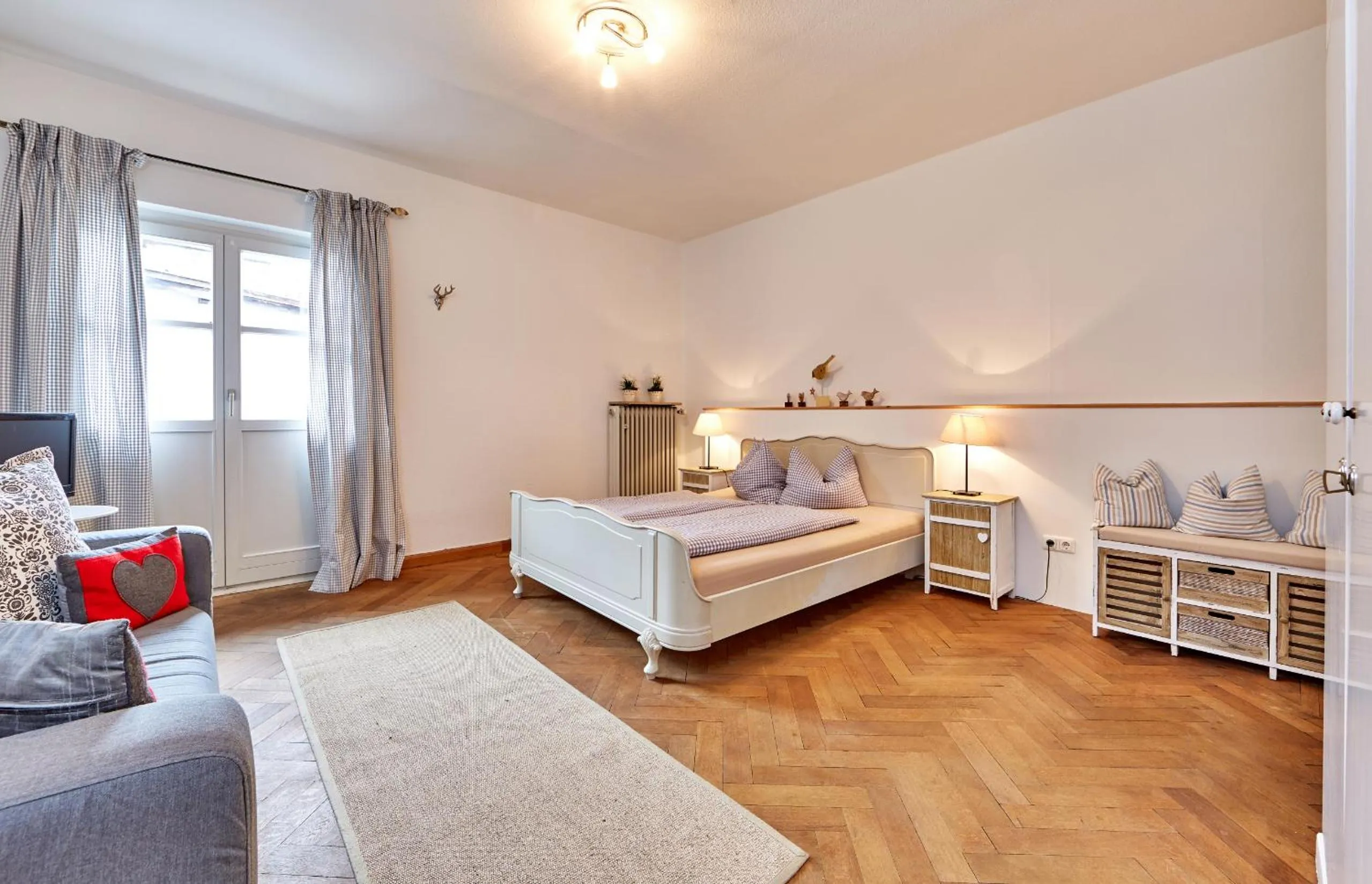 Photo of the whole room, Bed in Olympia Haus