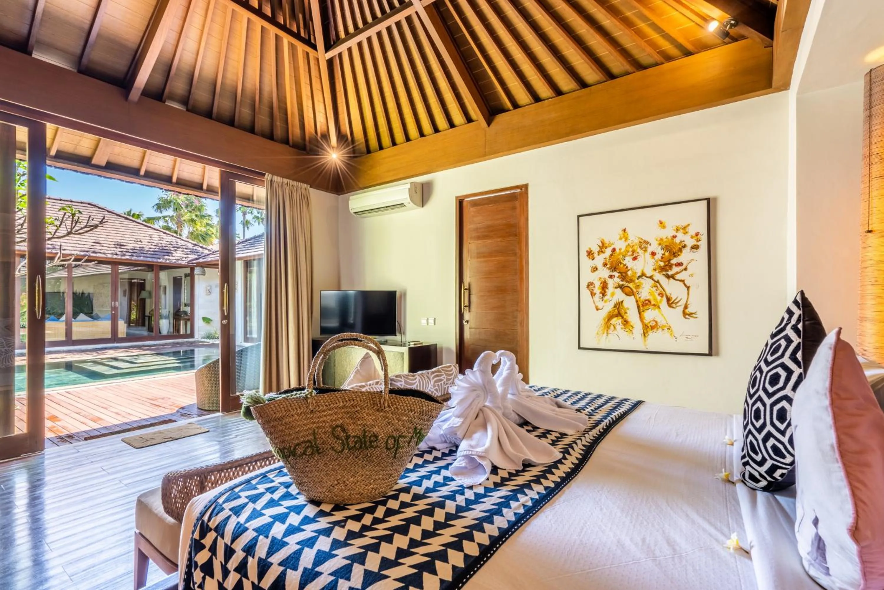 Bedroom in The Akasha Seminyak Bali Luxury Villas