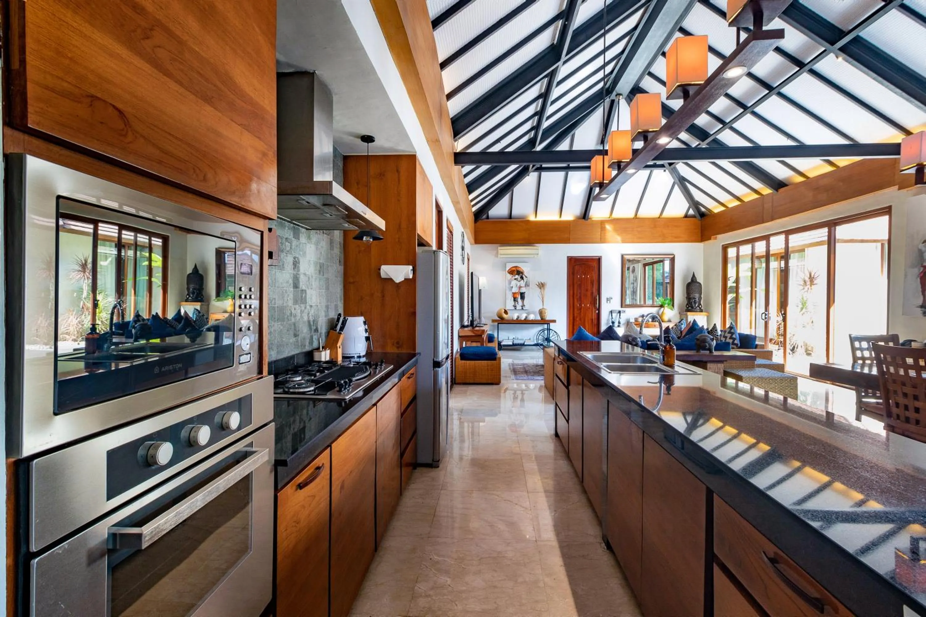 Kitchen or kitchenette in The Akasha Seminyak Bali Luxury Villas