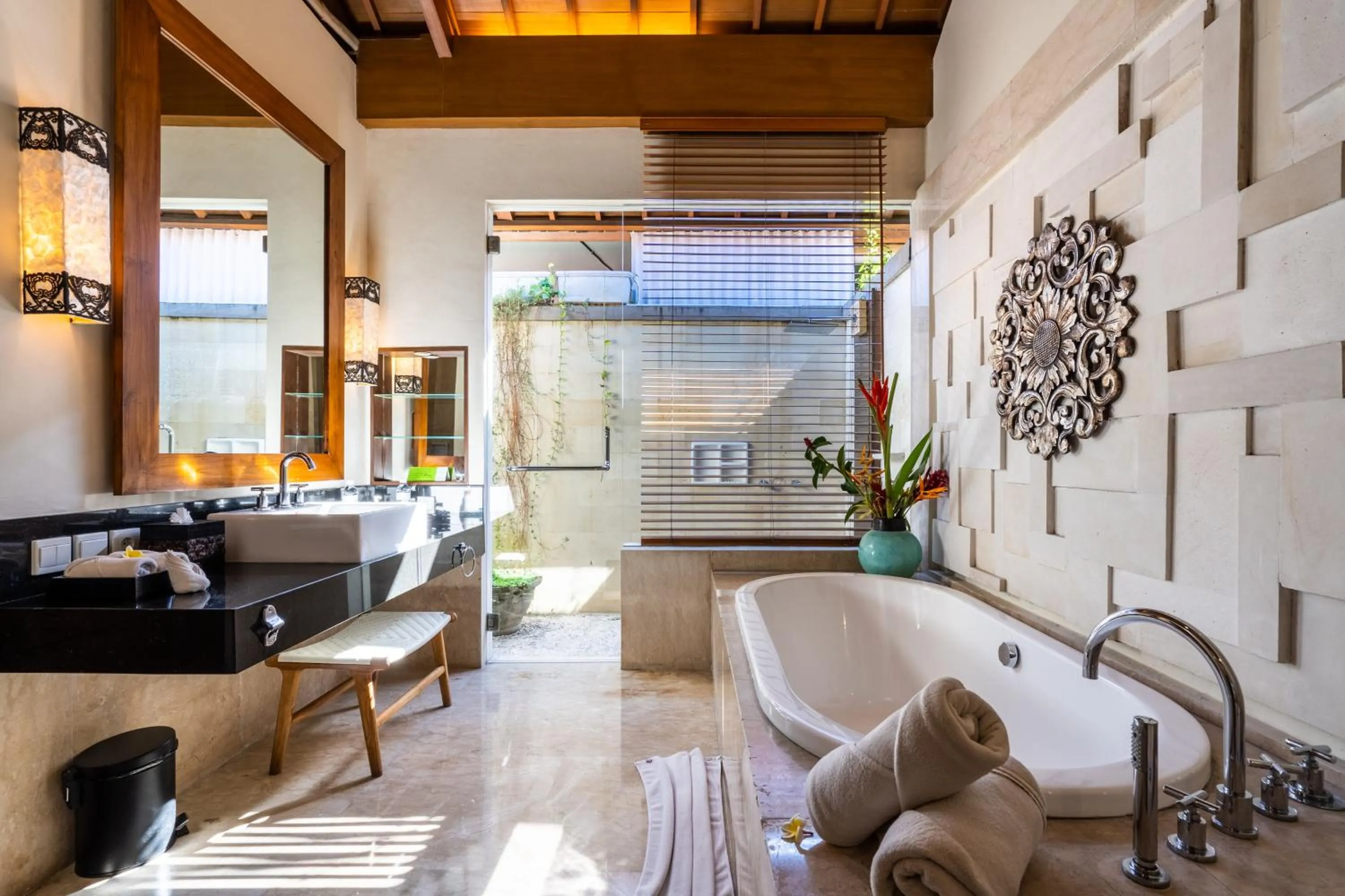 Bathroom in The Akasha Seminyak Bali Luxury Villas