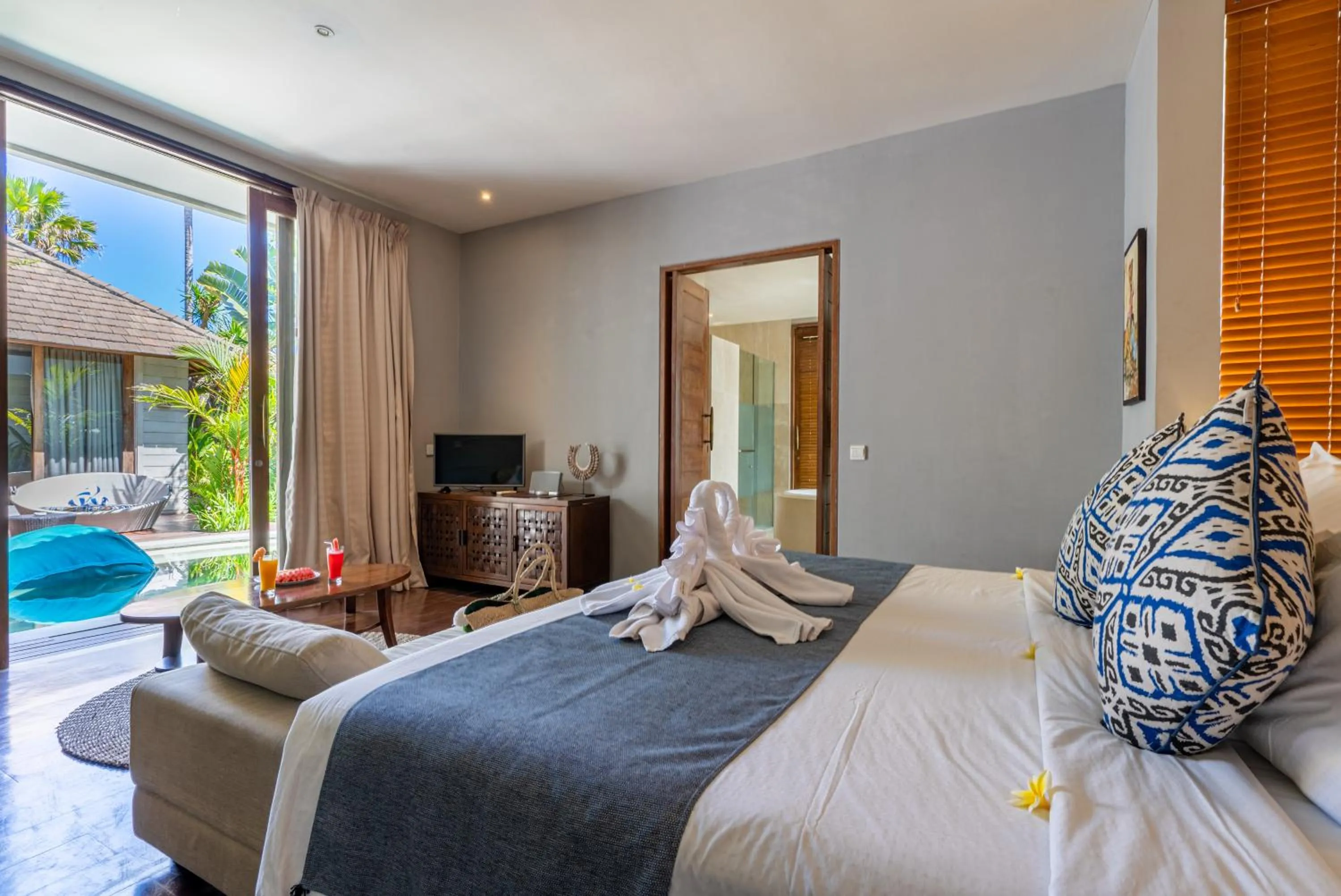 Bed in The Akasha Seminyak Bali Luxury Villas