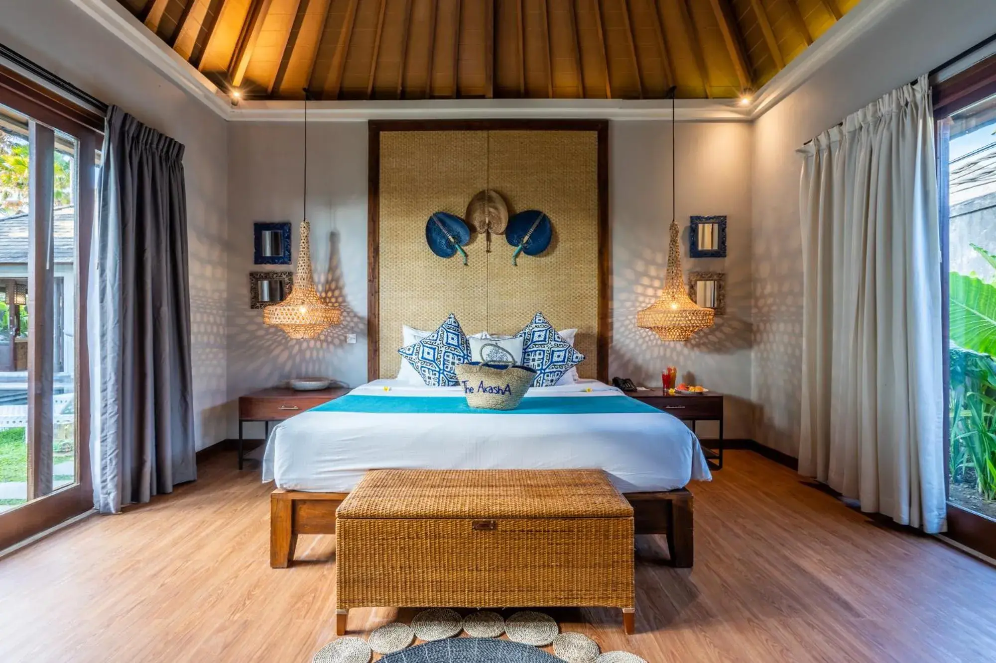 Bed in The Akasha Seminyak Bali Luxury Villas Bed in The Akasha Seminyak Bali Luxury Villas