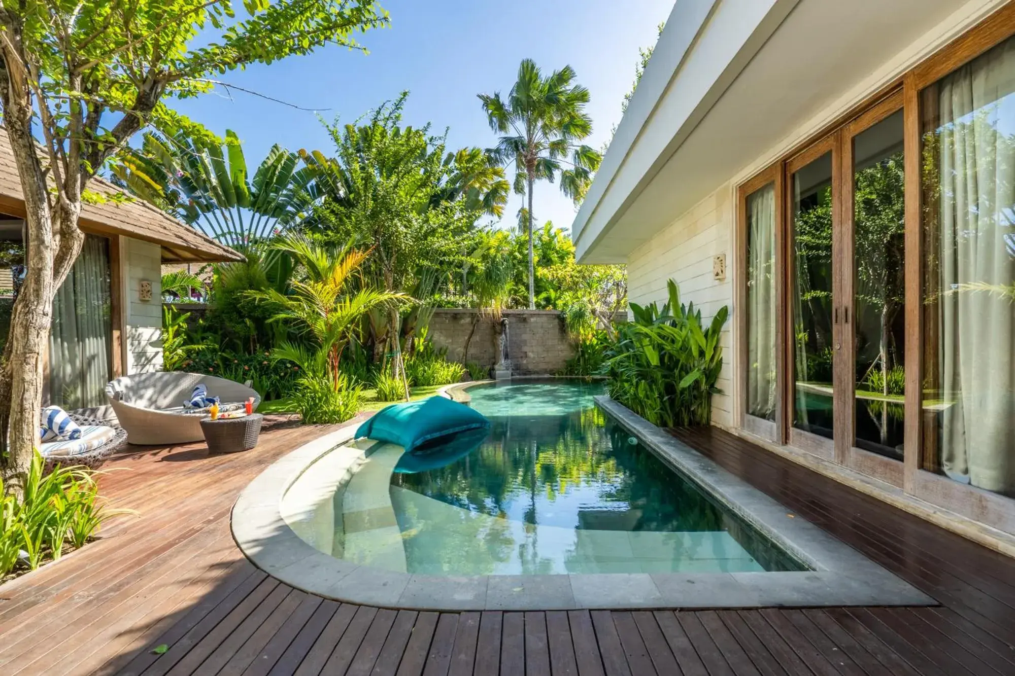 Pool view in The Akasha Seminyak Bali Luxury Villas Pool view in The Akasha Seminyak Bali Luxury Villas