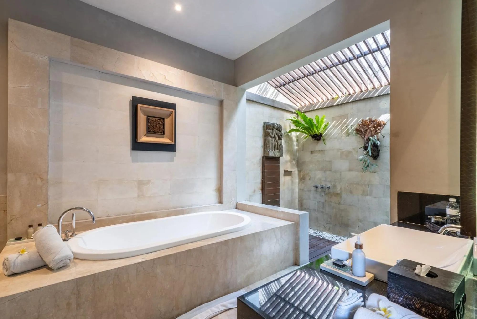 Shower in The Akasha Seminyak Bali Luxury Villas