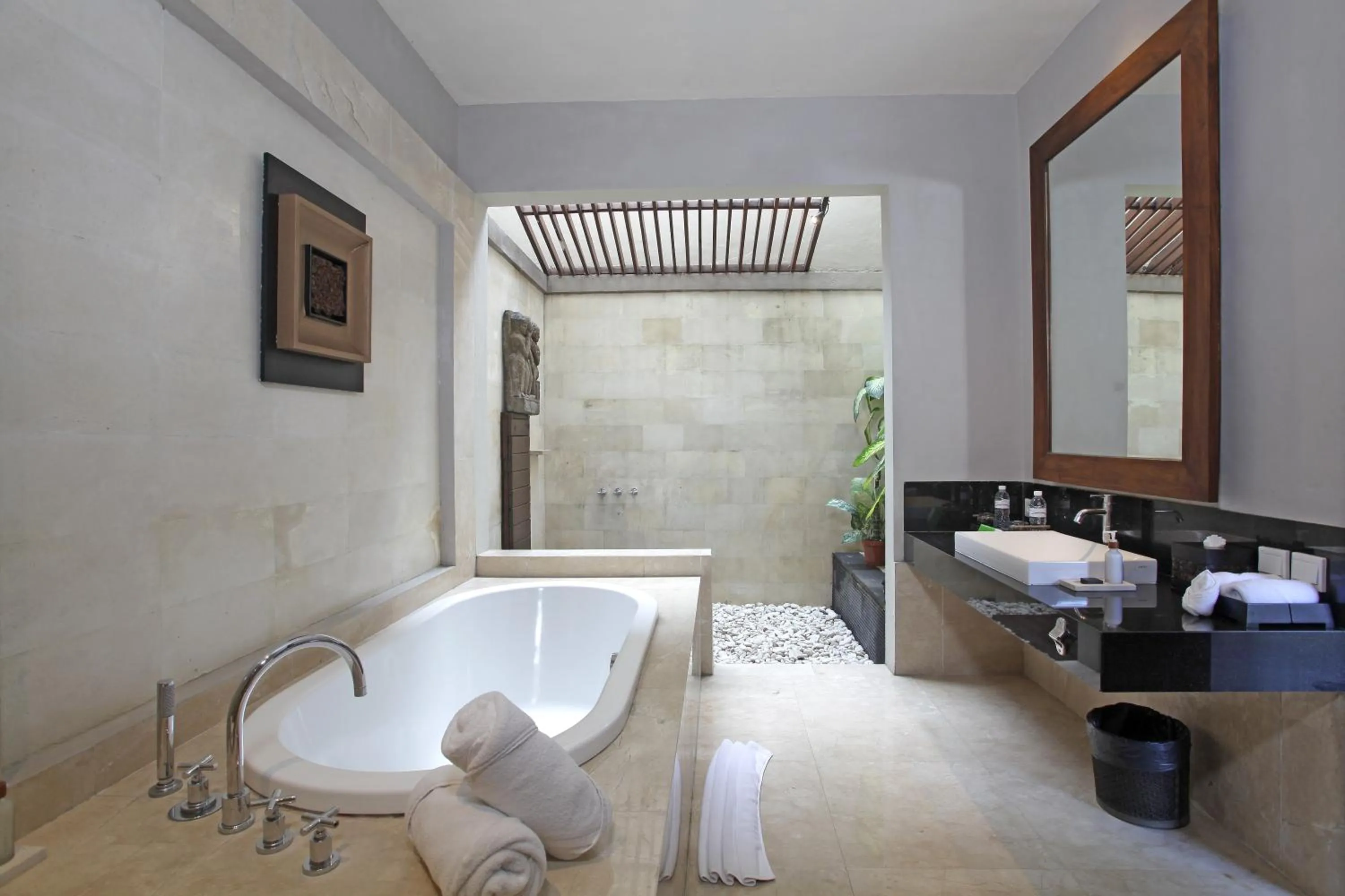 Shower in The Akasha Seminyak Bali Luxury Villas