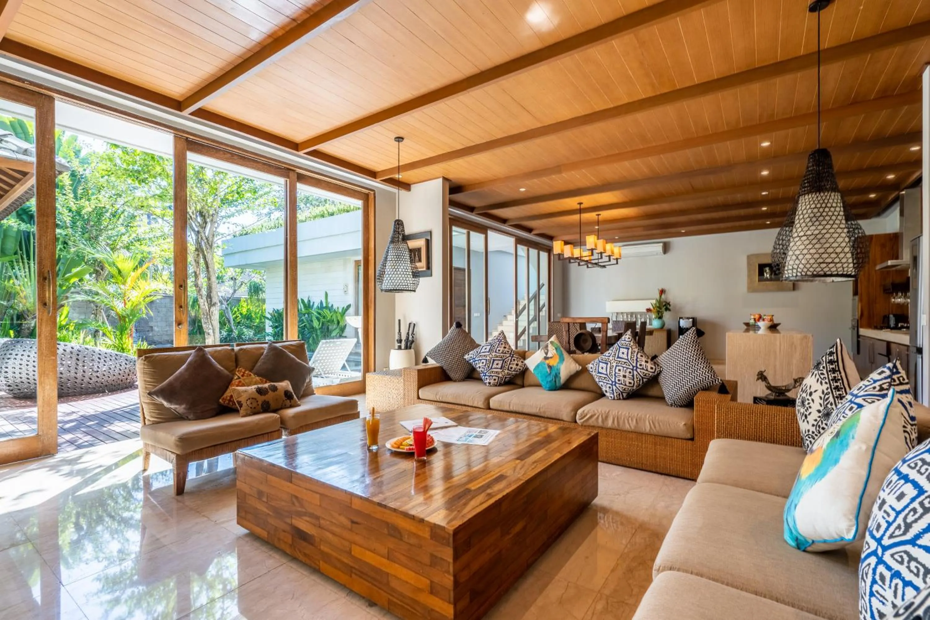 Living room in The Akasha Seminyak Bali Luxury Villas