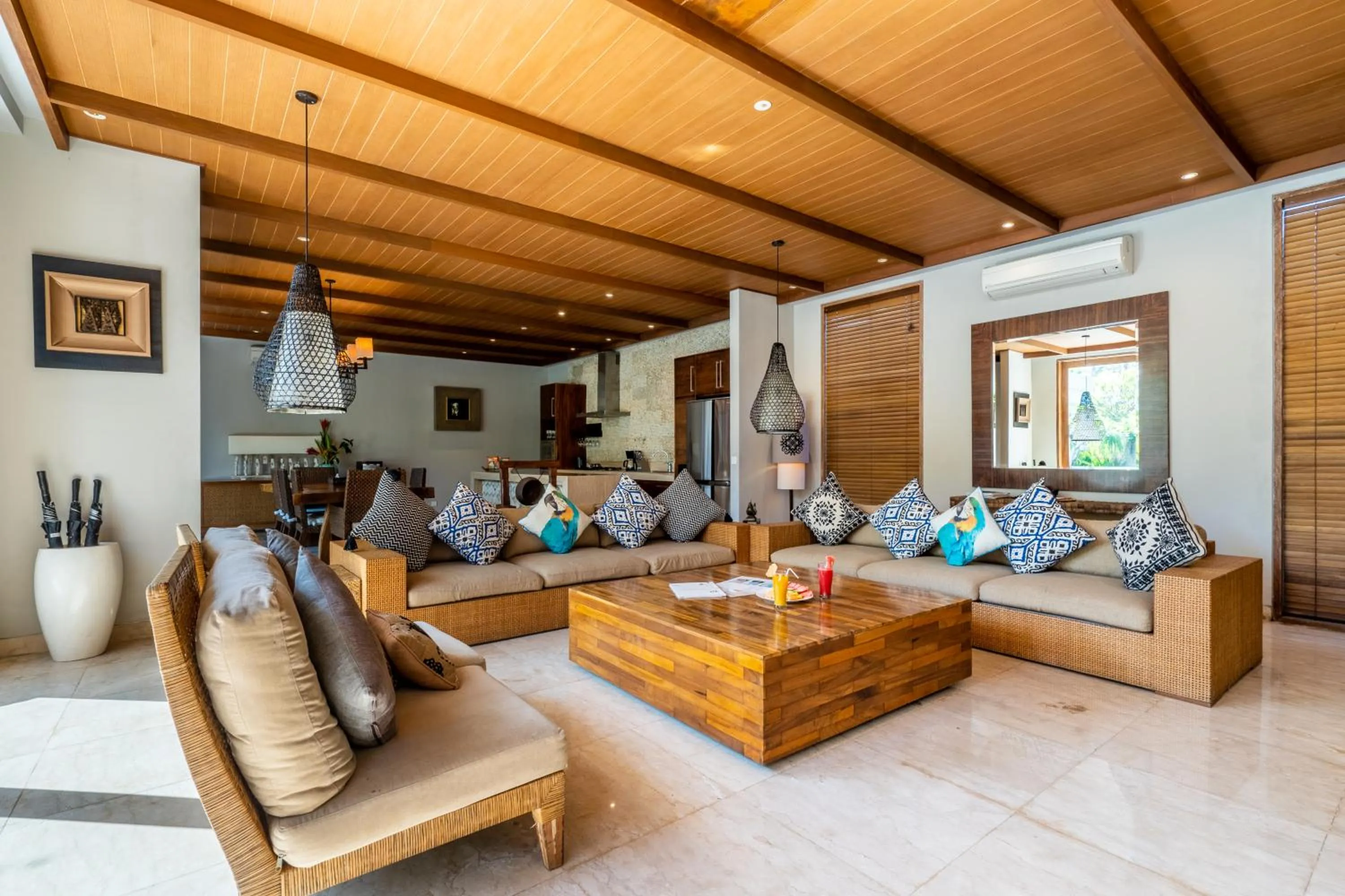 Living room in The Akasha Seminyak Bali Luxury Villas