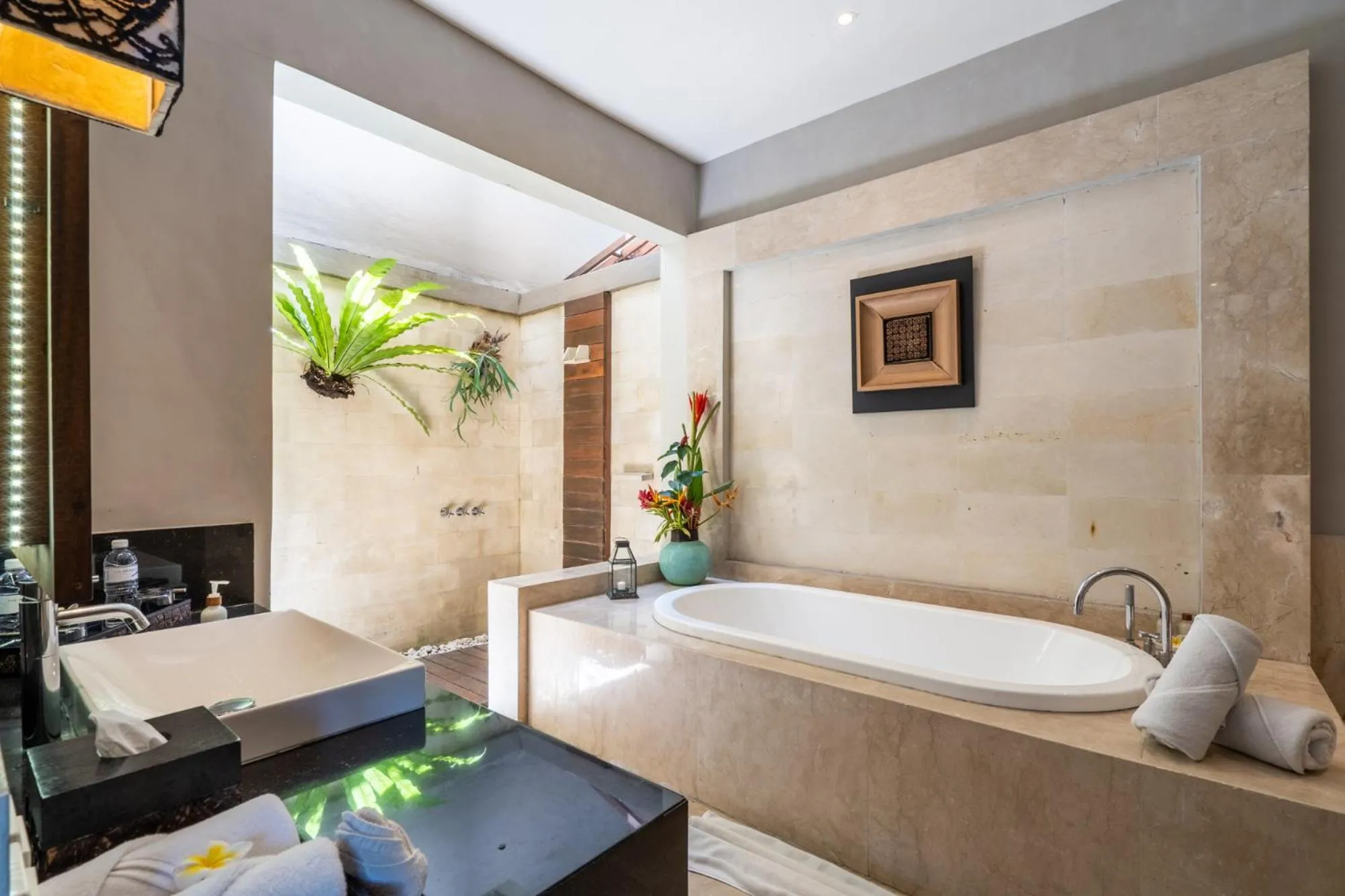 Shower in The Akasha Seminyak Bali Luxury Villas