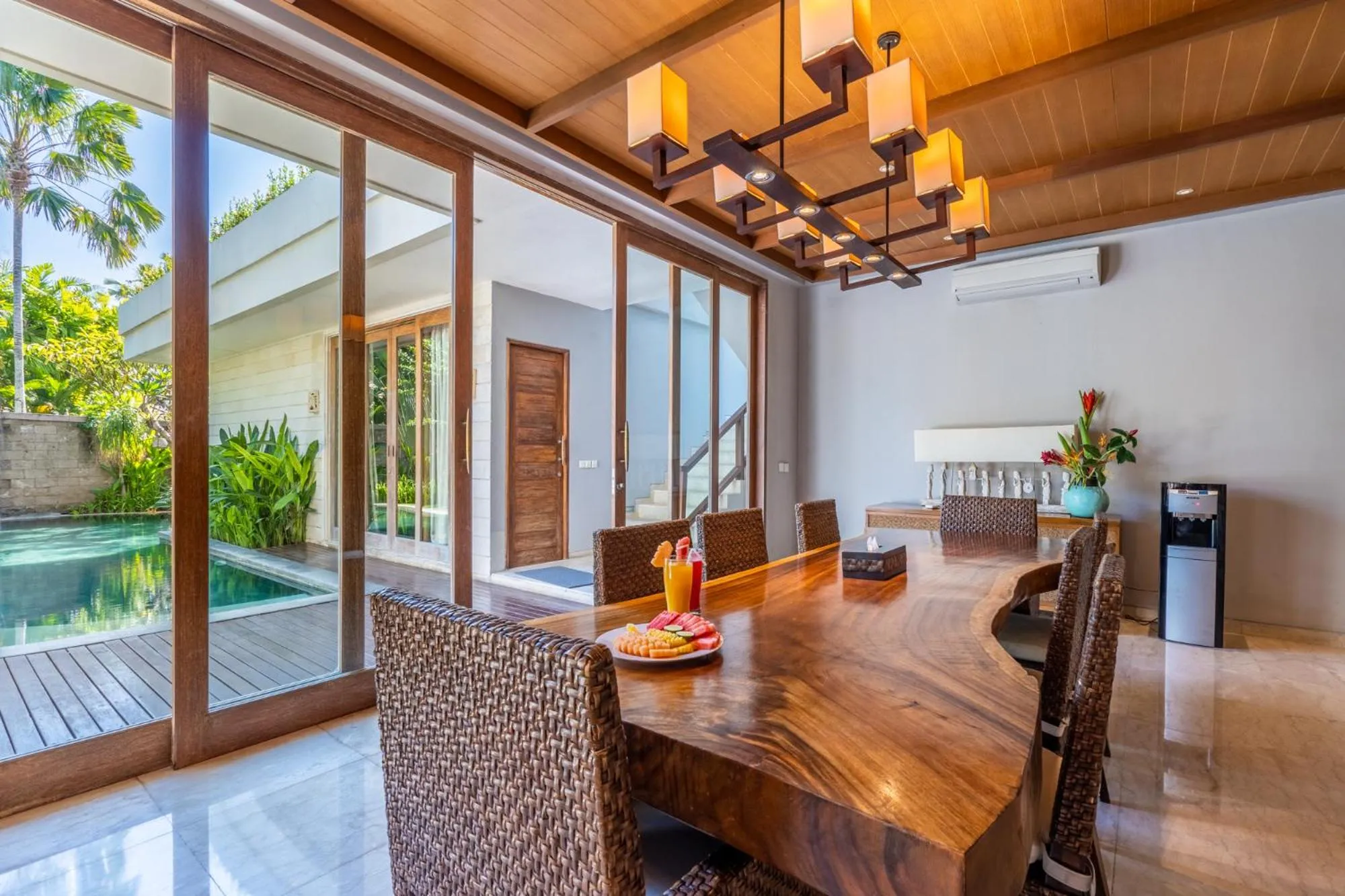 Dining area in The Akasha Seminyak Bali Luxury Villas
