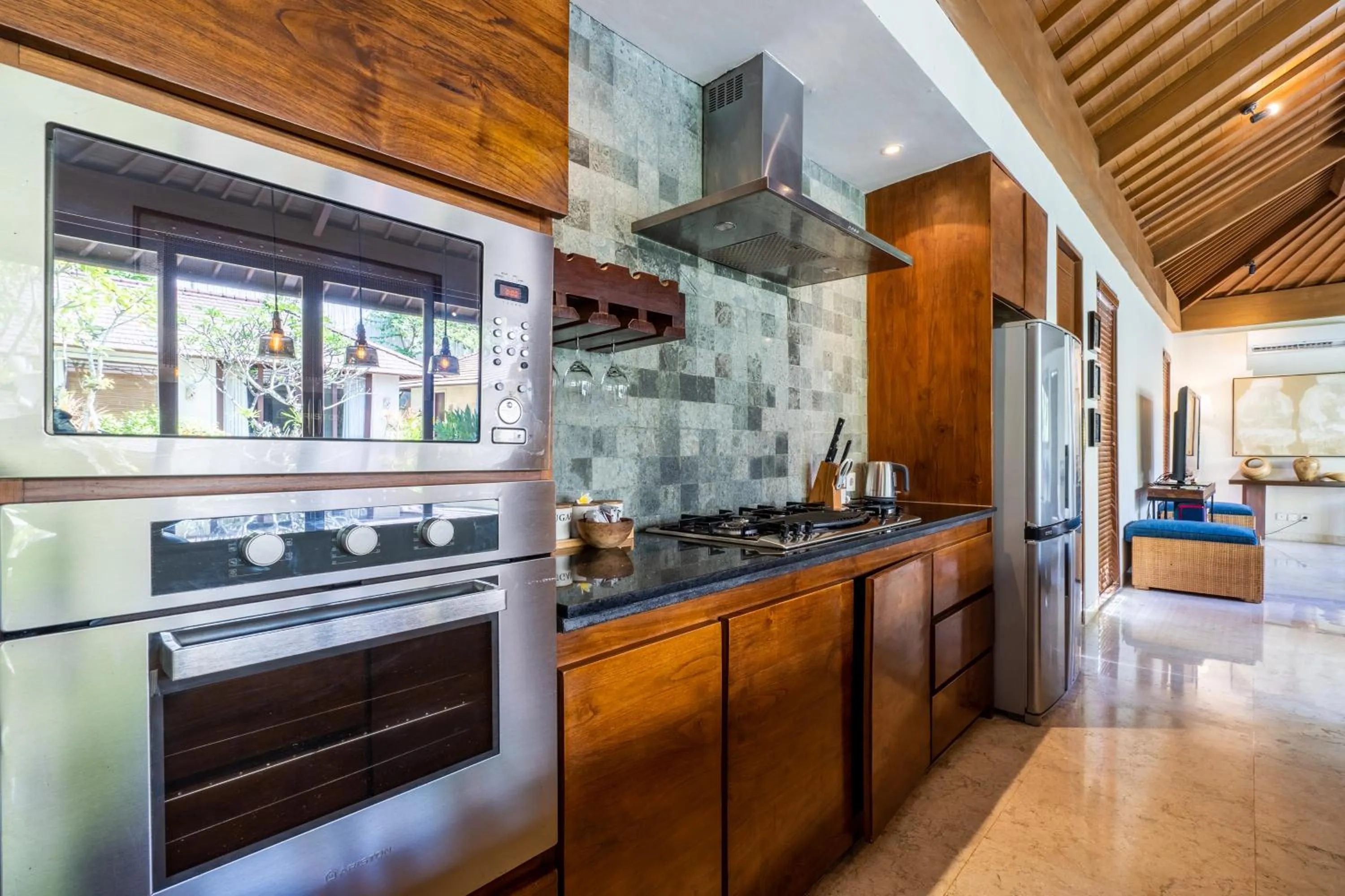 Kitchen or kitchenette in The Akasha Seminyak Bali Luxury Villas