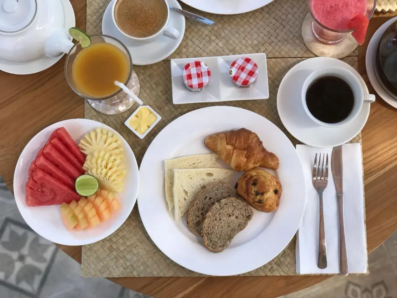 Breakfast in The Akasha Seminyak Bali Luxury Villas Breakfast in The Akasha Seminyak Bali Luxury Villas