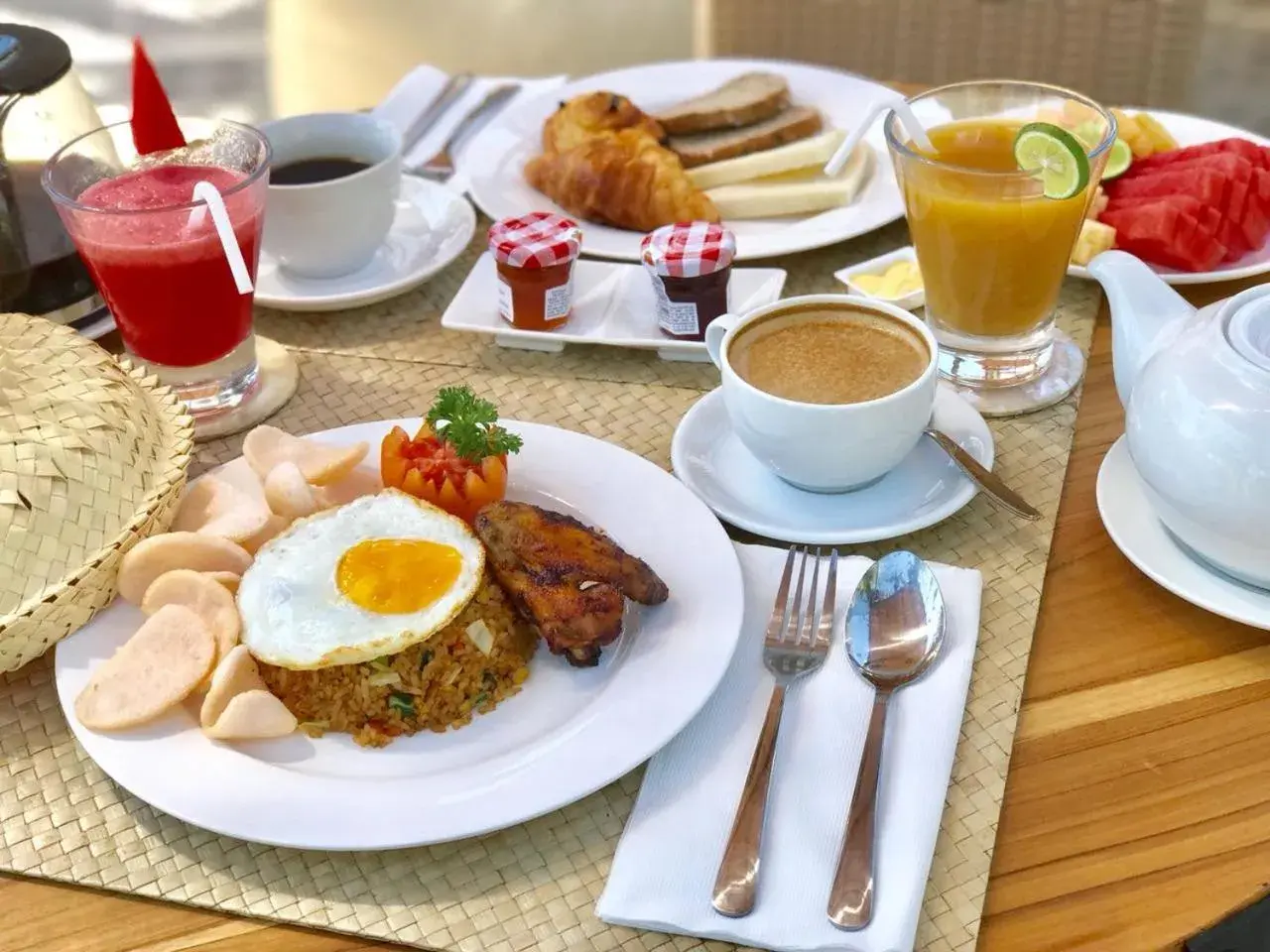 Breakfast in The Akasha Seminyak Bali Luxury Villas Breakfast in The Akasha Seminyak Bali Luxury Villas